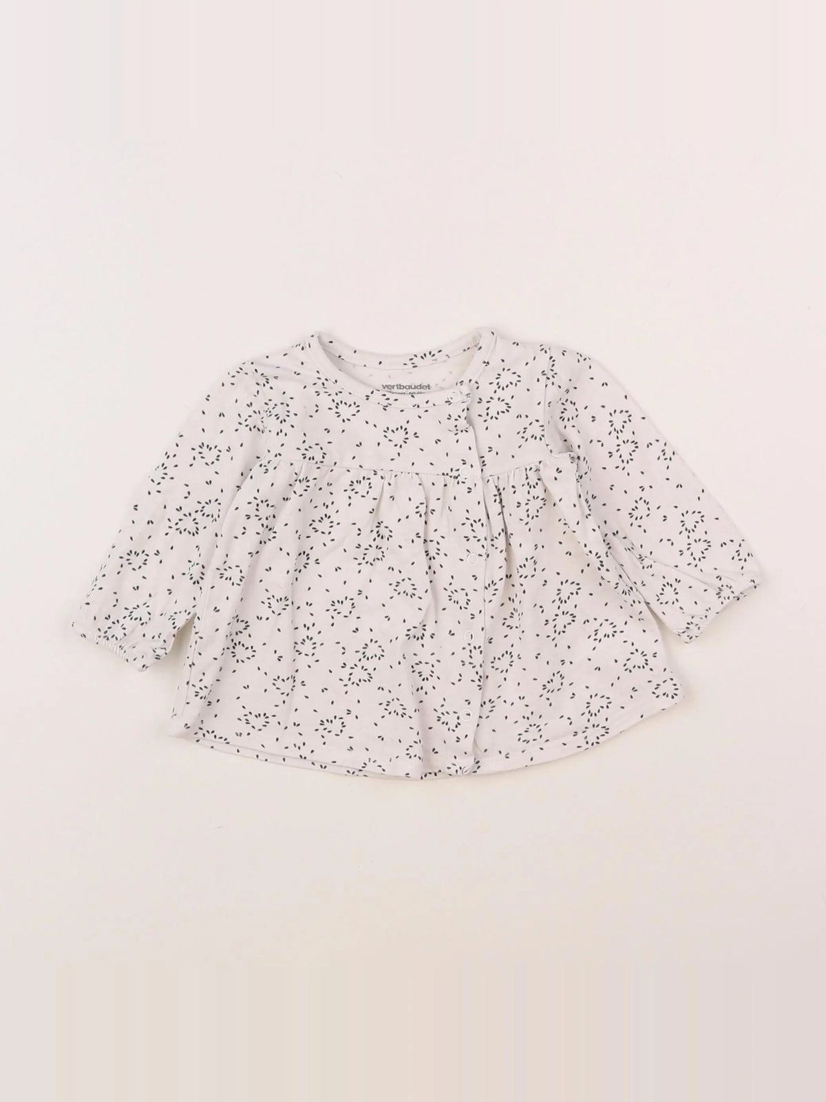 Vertbaudet - tee-shirt blanc - 3 mois