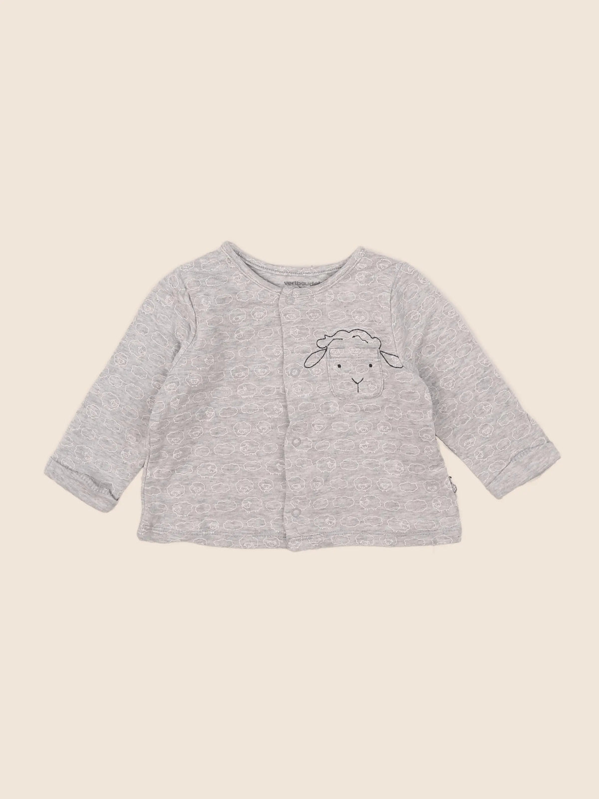 Vertbaudet - tee-shirt gris - 6 mois