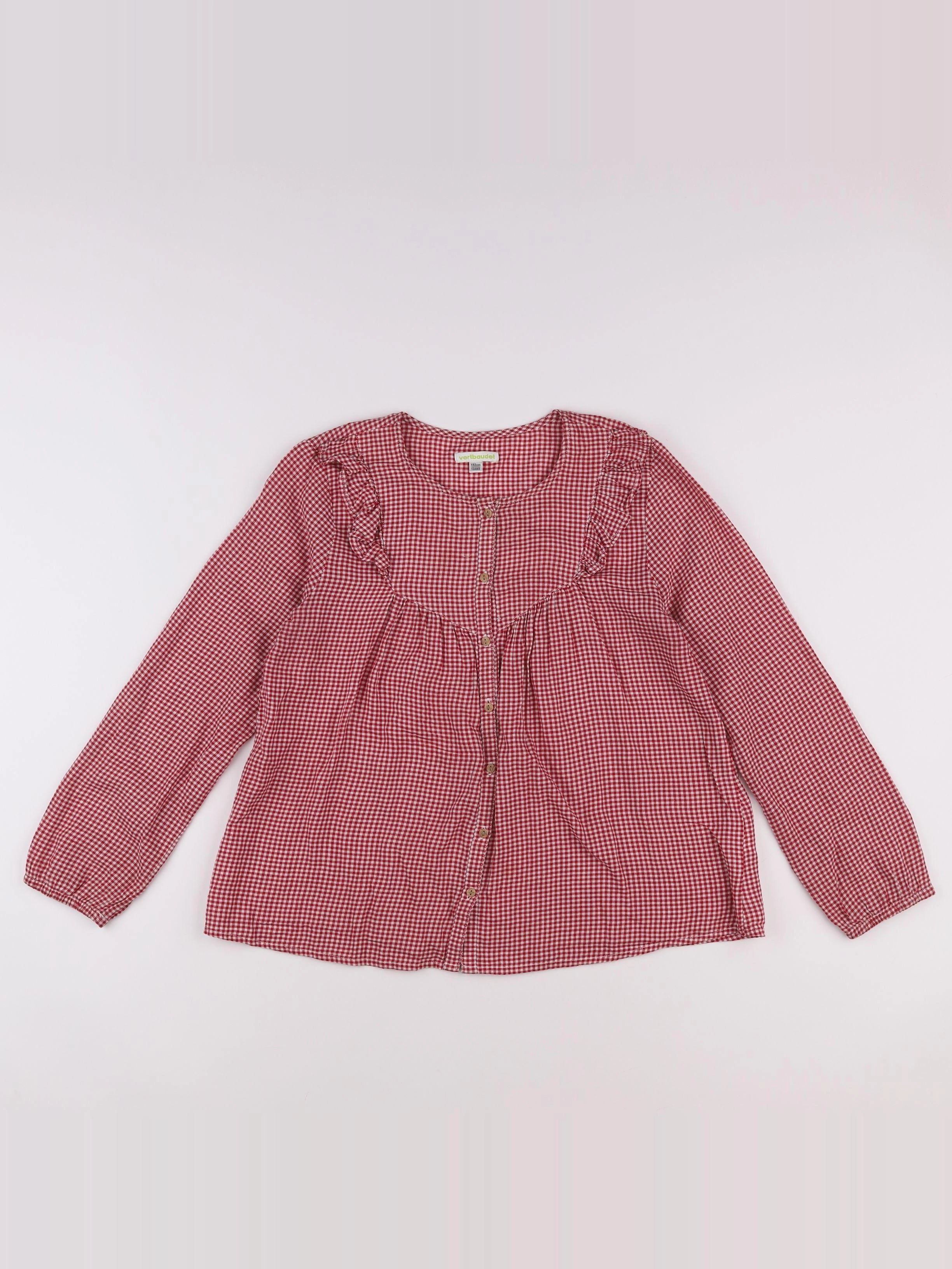Vertbaudet - blouse rouge - 12 ans