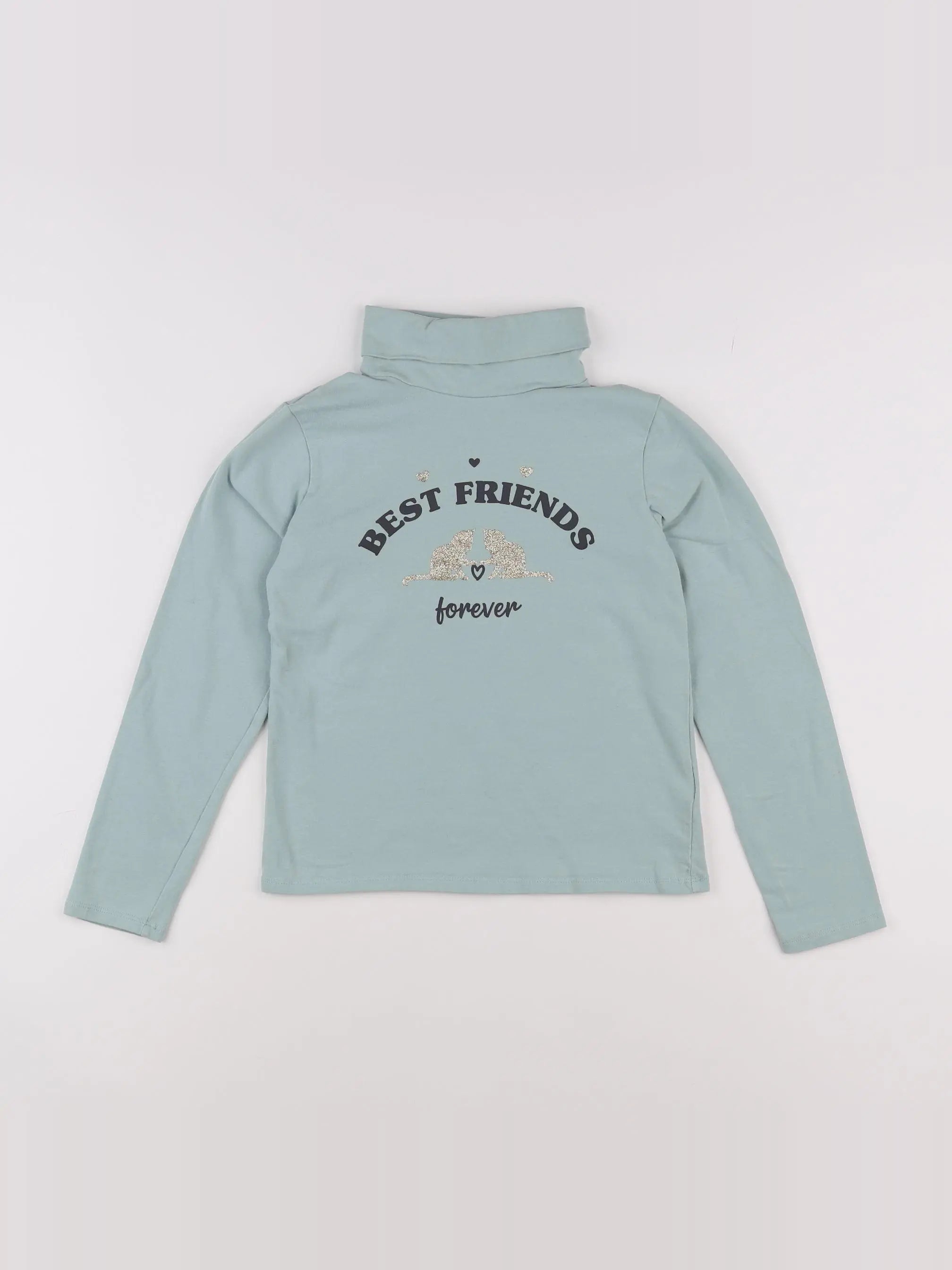 Vertbaudet - sous-pull vert - 10 ans