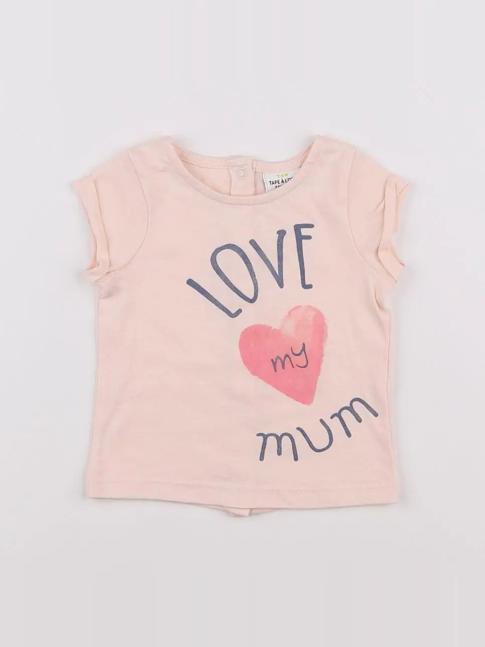 Tape à l'oeil - tee-shirt rose - 3 mois