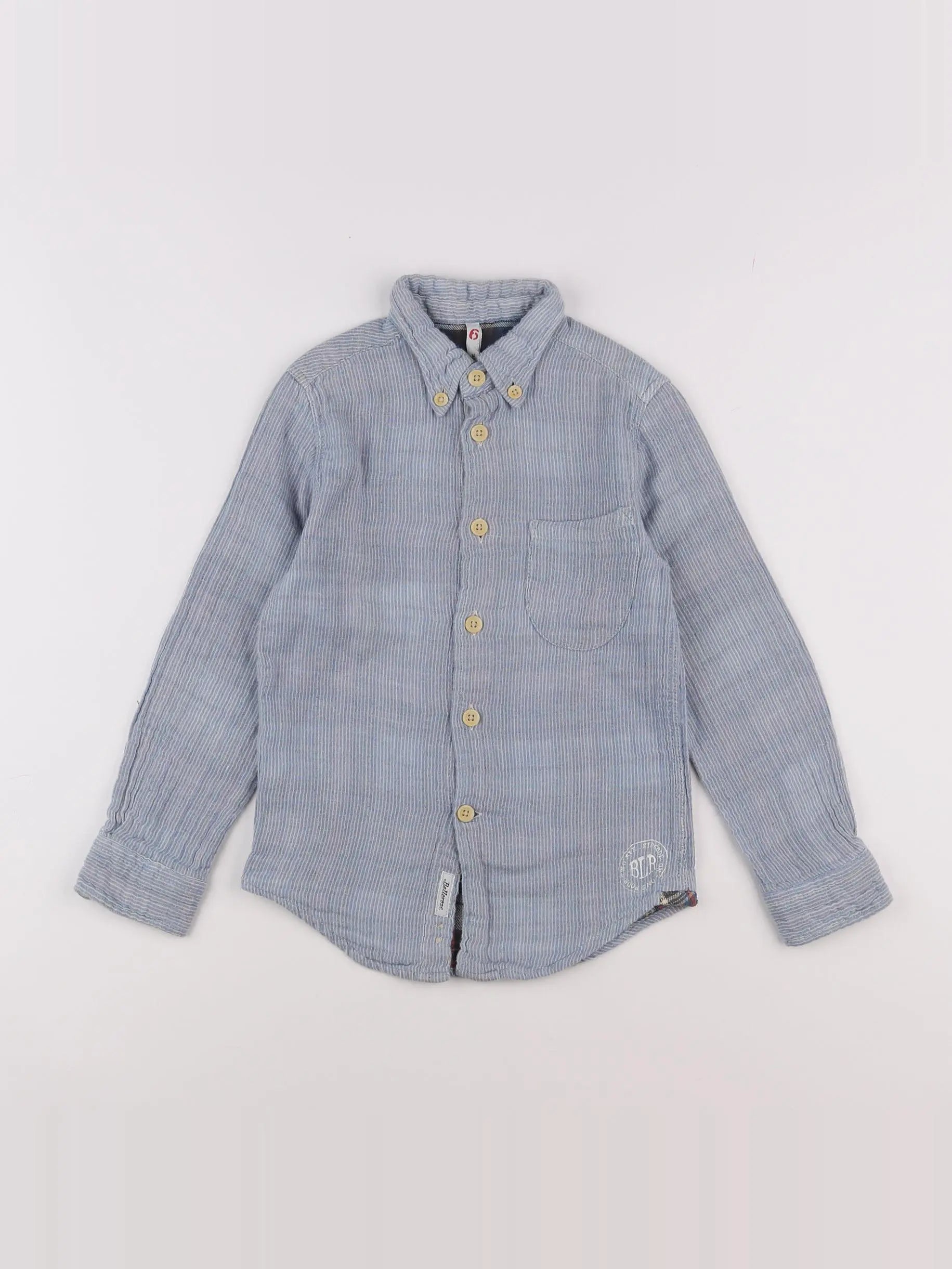Bellerose - chemise bleu - 6 ans