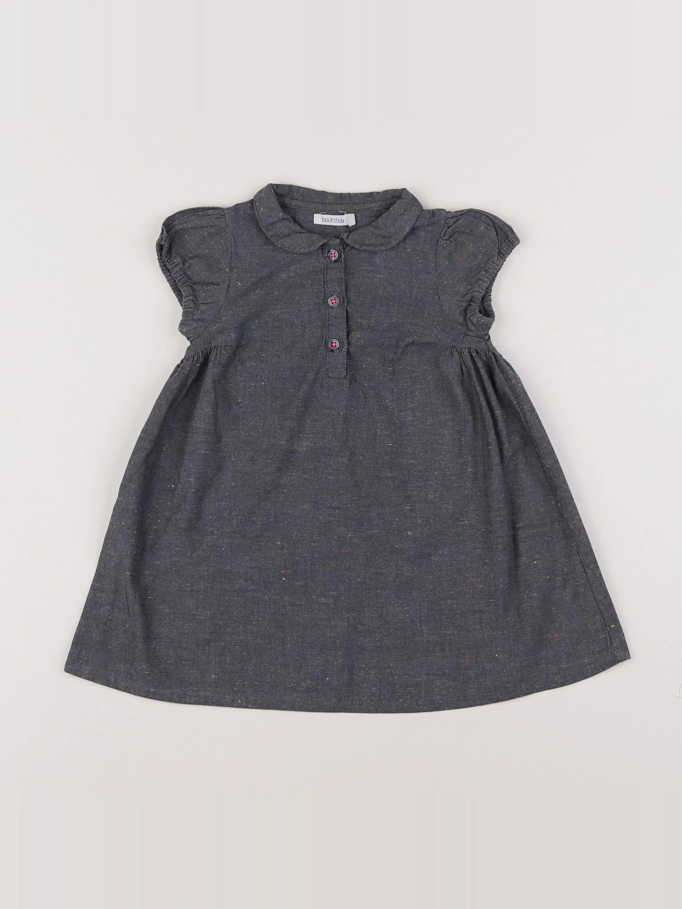 Boutchou - robe gris - 6 mois