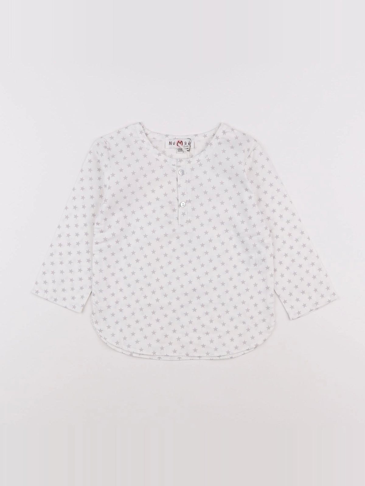 Numae - chemise blanc, gris - 18 mois