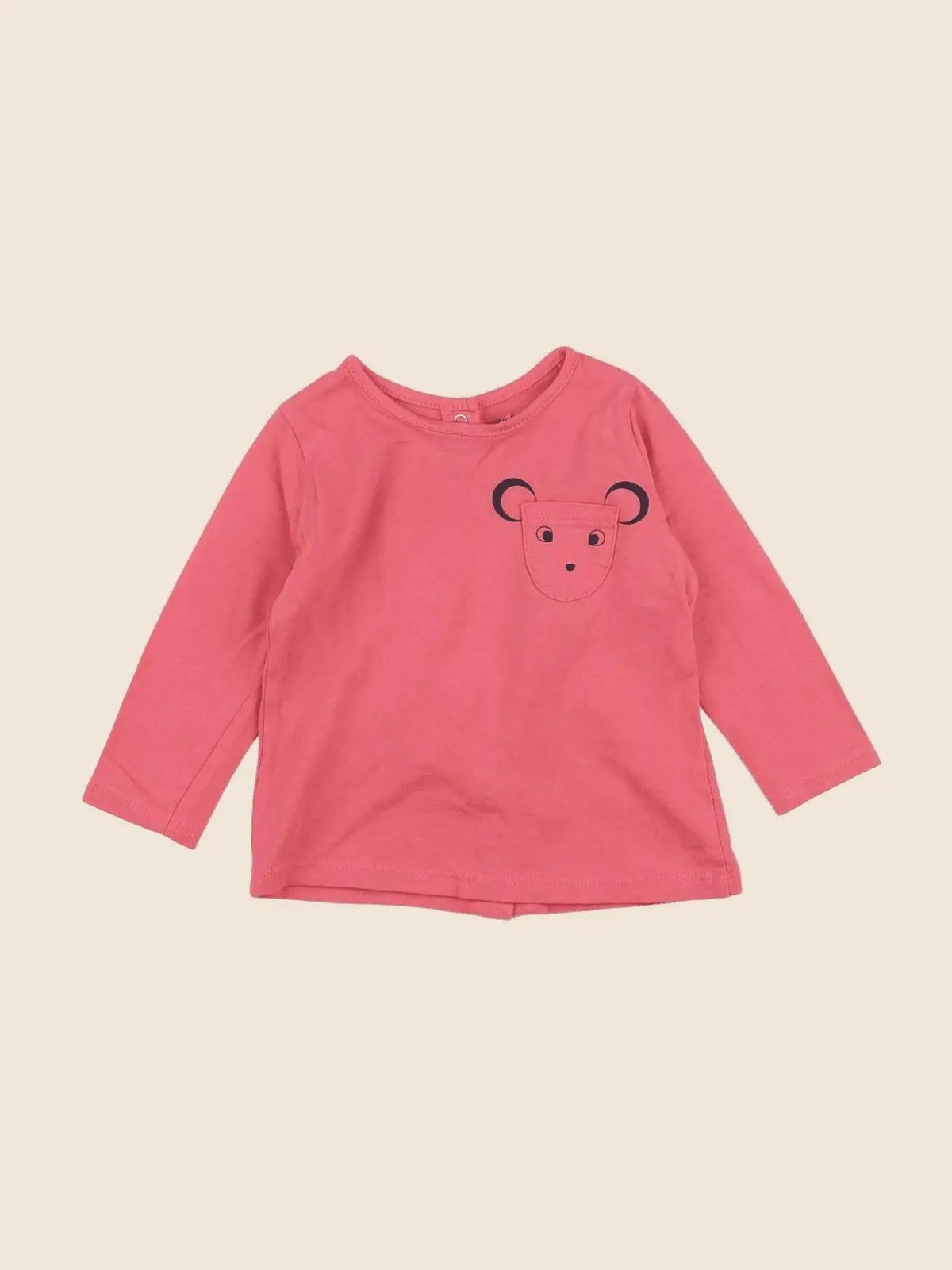 Vertbaudet - tee-shirt rose - 6 mois