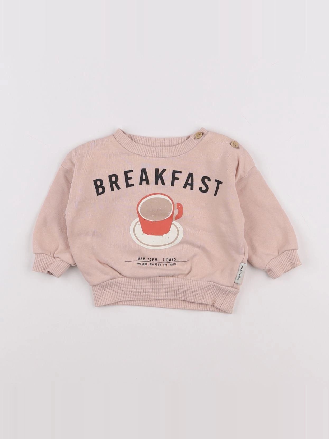 Piupiuchick - sweat rose - 3 mois