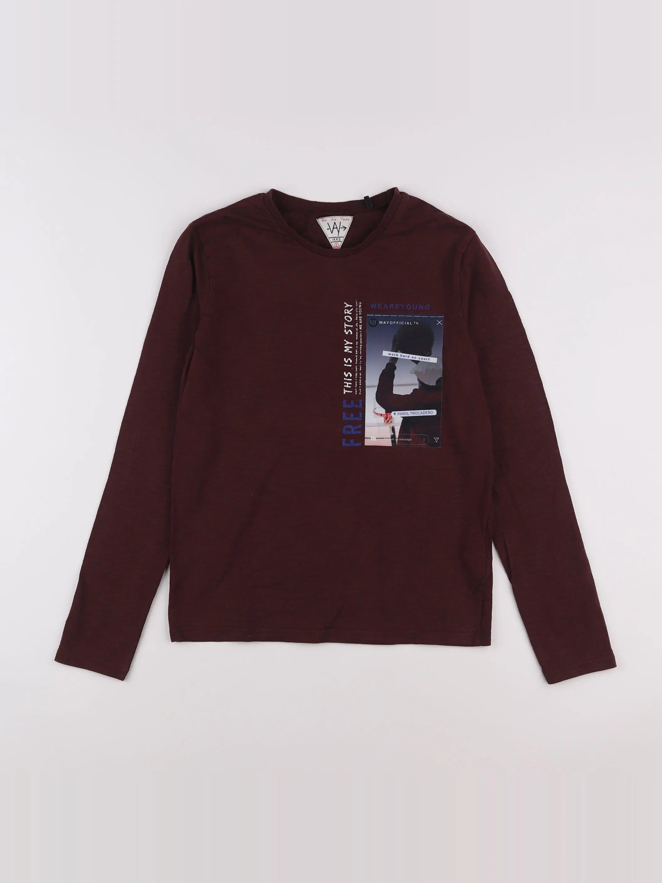 IKKS - tee-shirt rouge - 12 ans