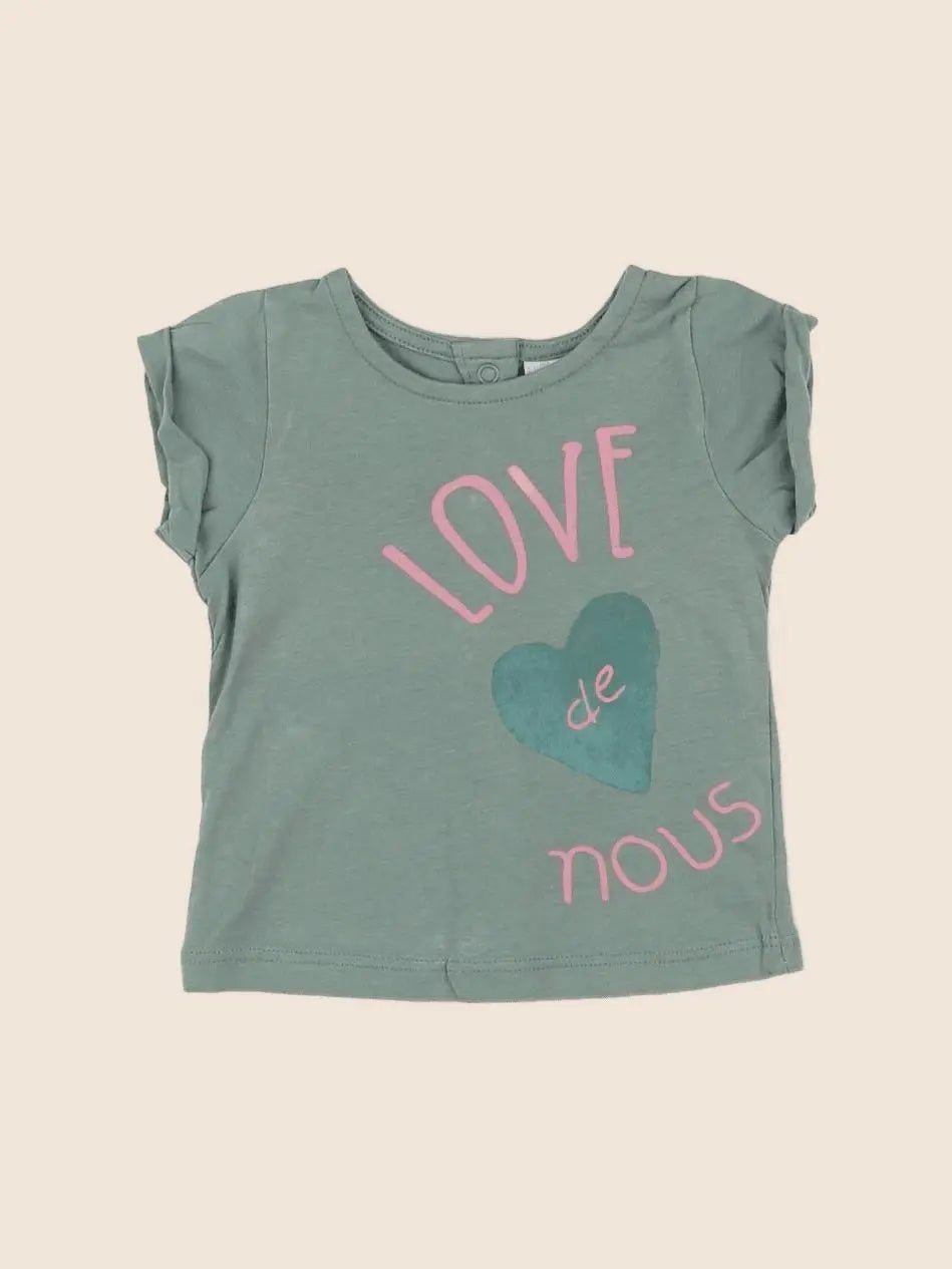 Tape à l'oeil - tee-shirt vert - 3 mois