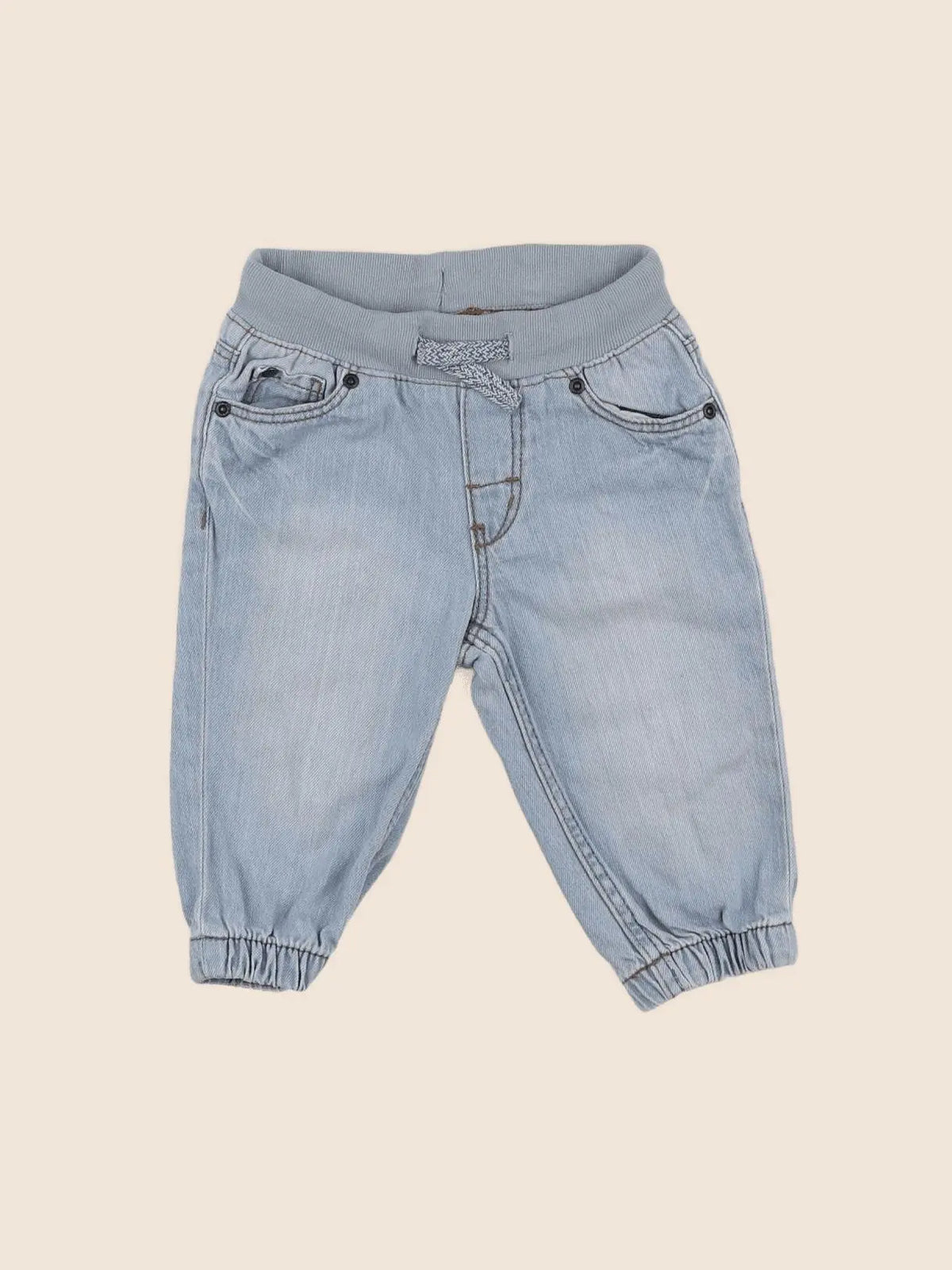H&M - jean bleu - 4/6 mois