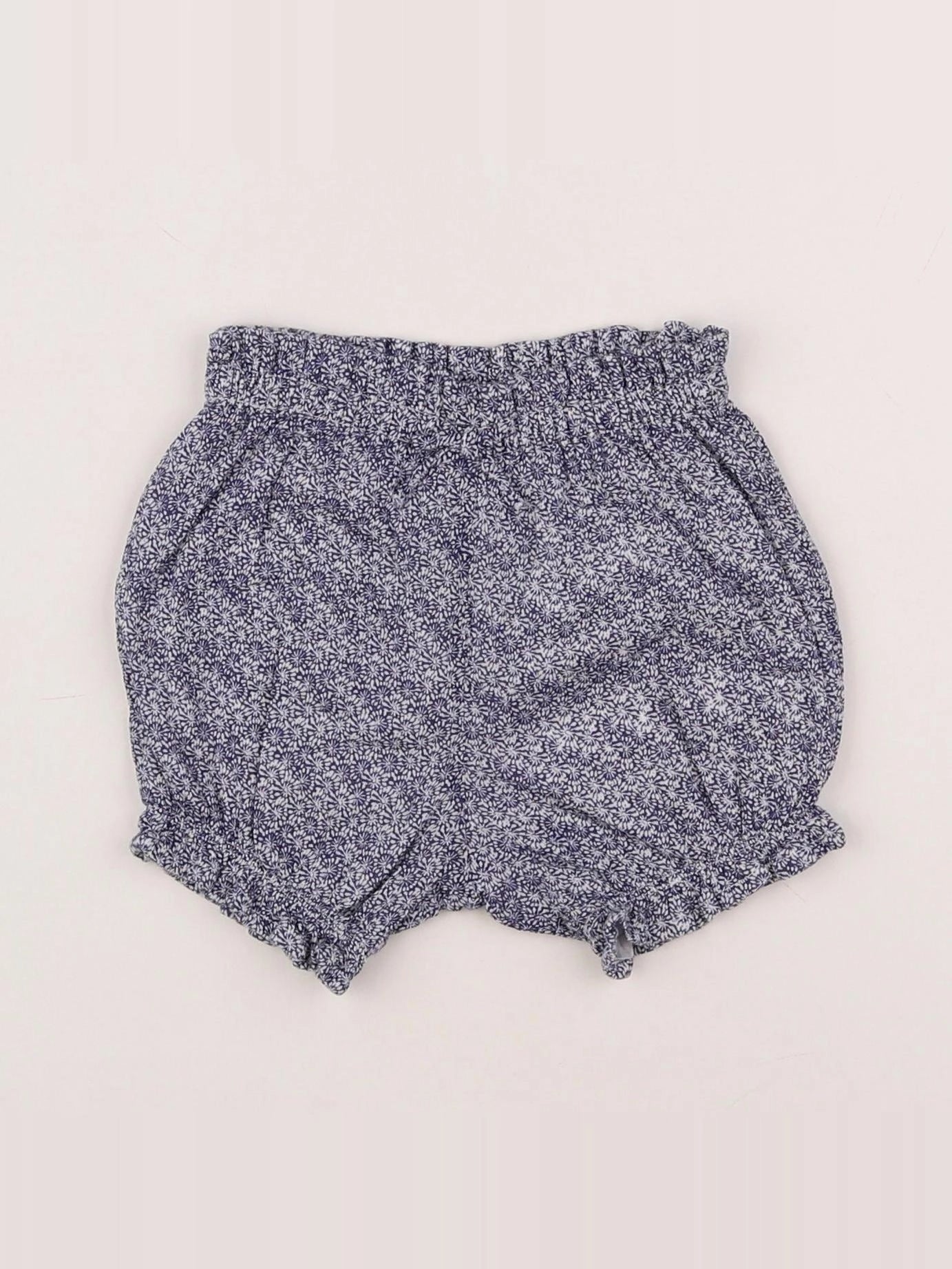 Boutchou - bloomer bleu, blanc - 3 mois