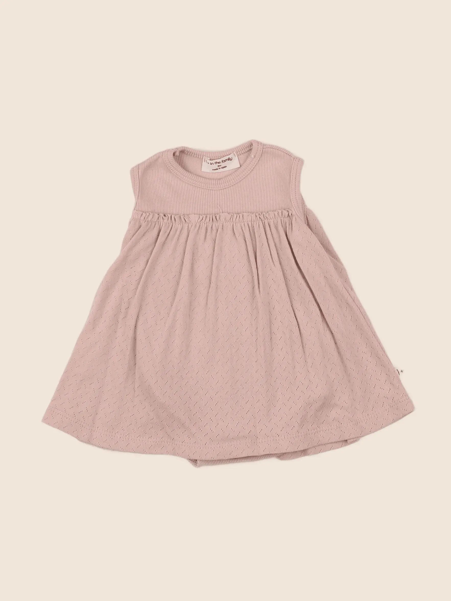 1+ In the family - robe rose - 3 mois