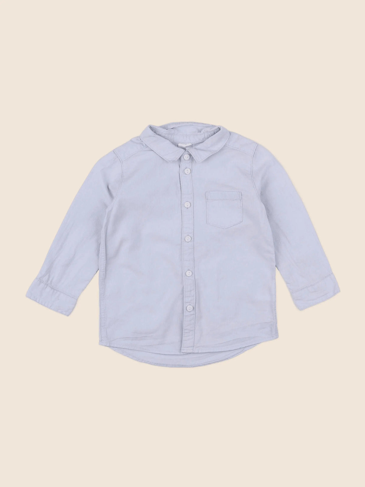 H&M - chemise bleu - 12/18 mois
