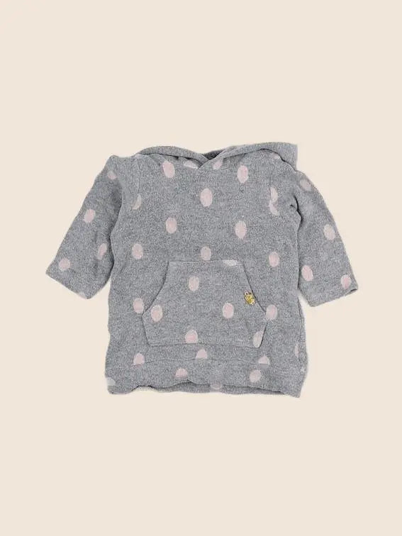 IKKS - robe gris, rose - 3 mois