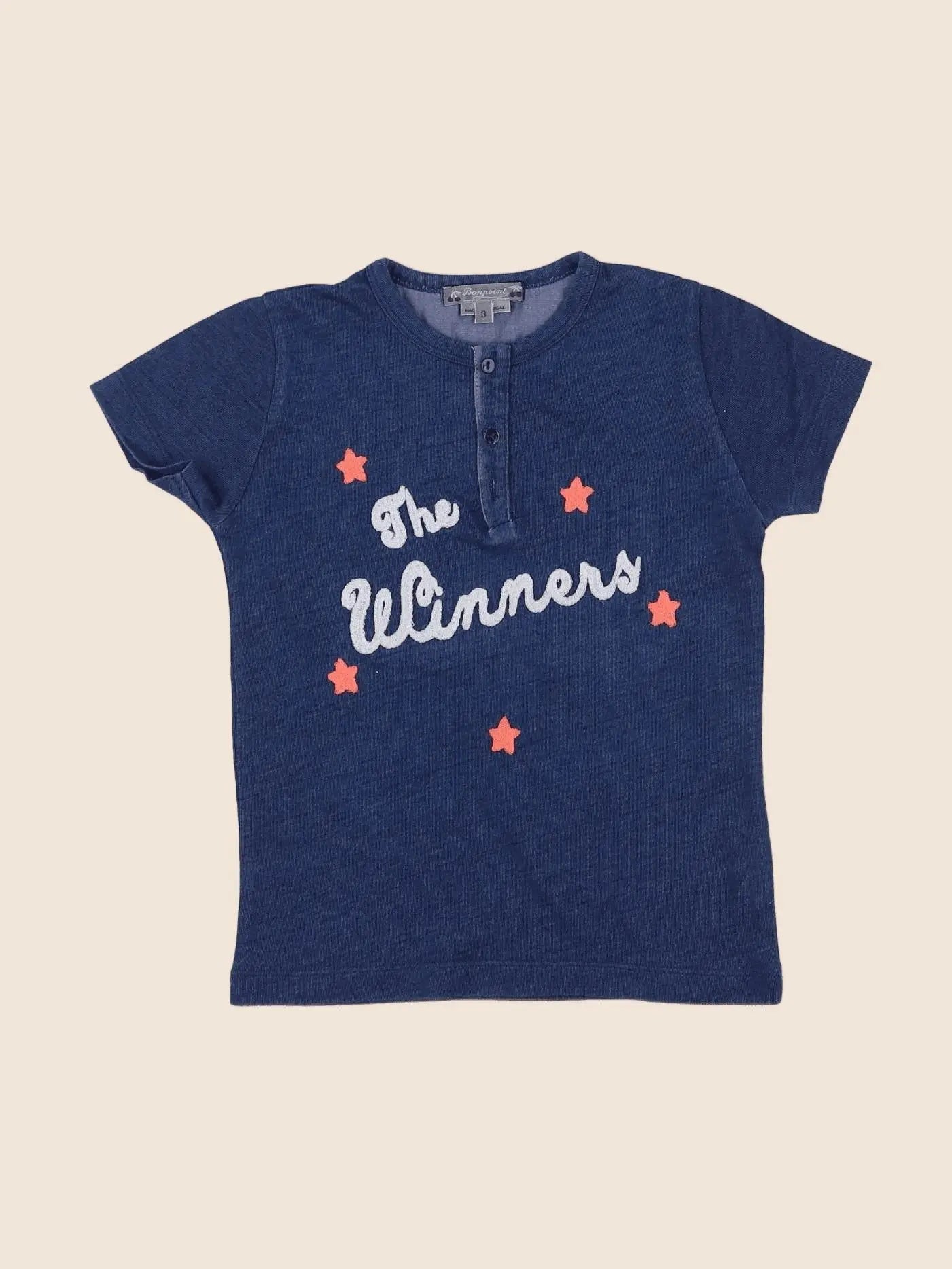 Bonpoint - tee-shirt bleu - 3 ans