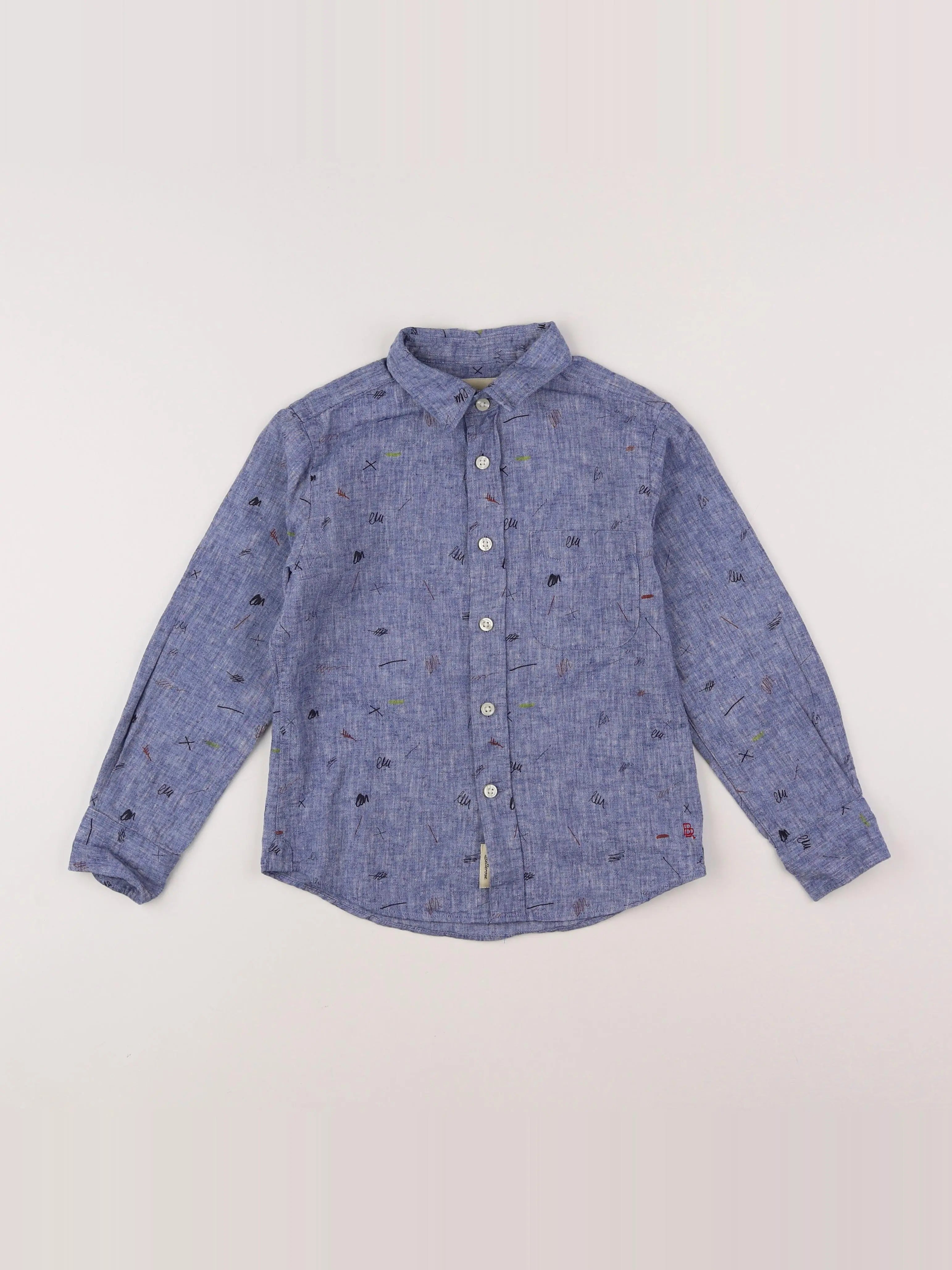 Bellerose - chemise bleu - 6 ans