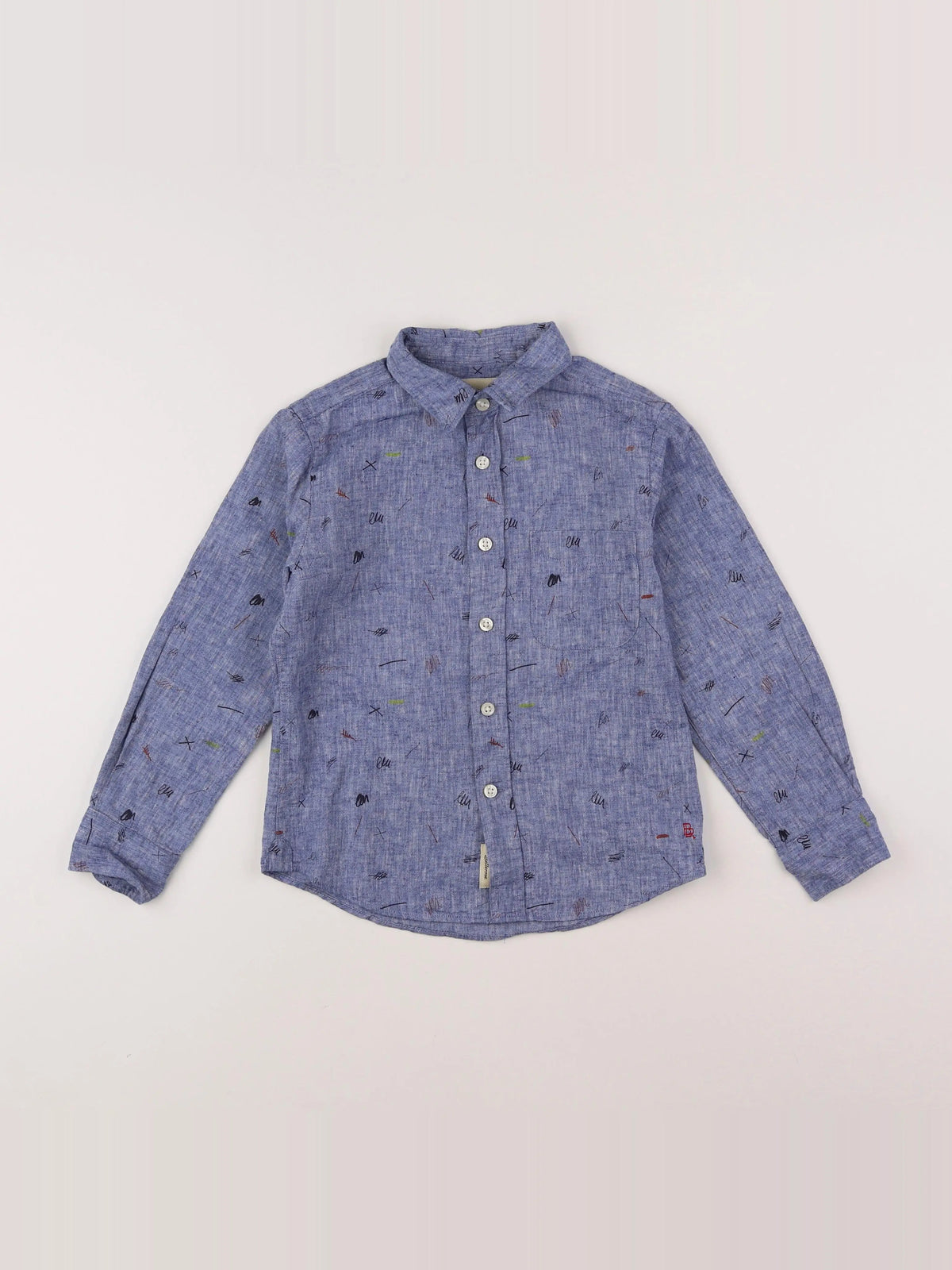Bellerose - chemise bleu - 6 ans