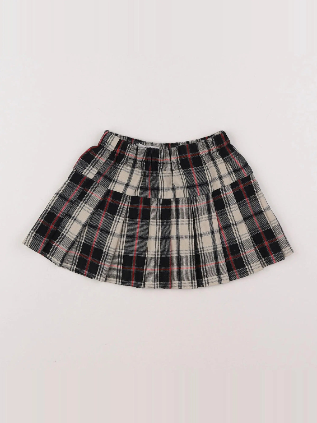 Zara - jupe noir, beige - 12/18 mois