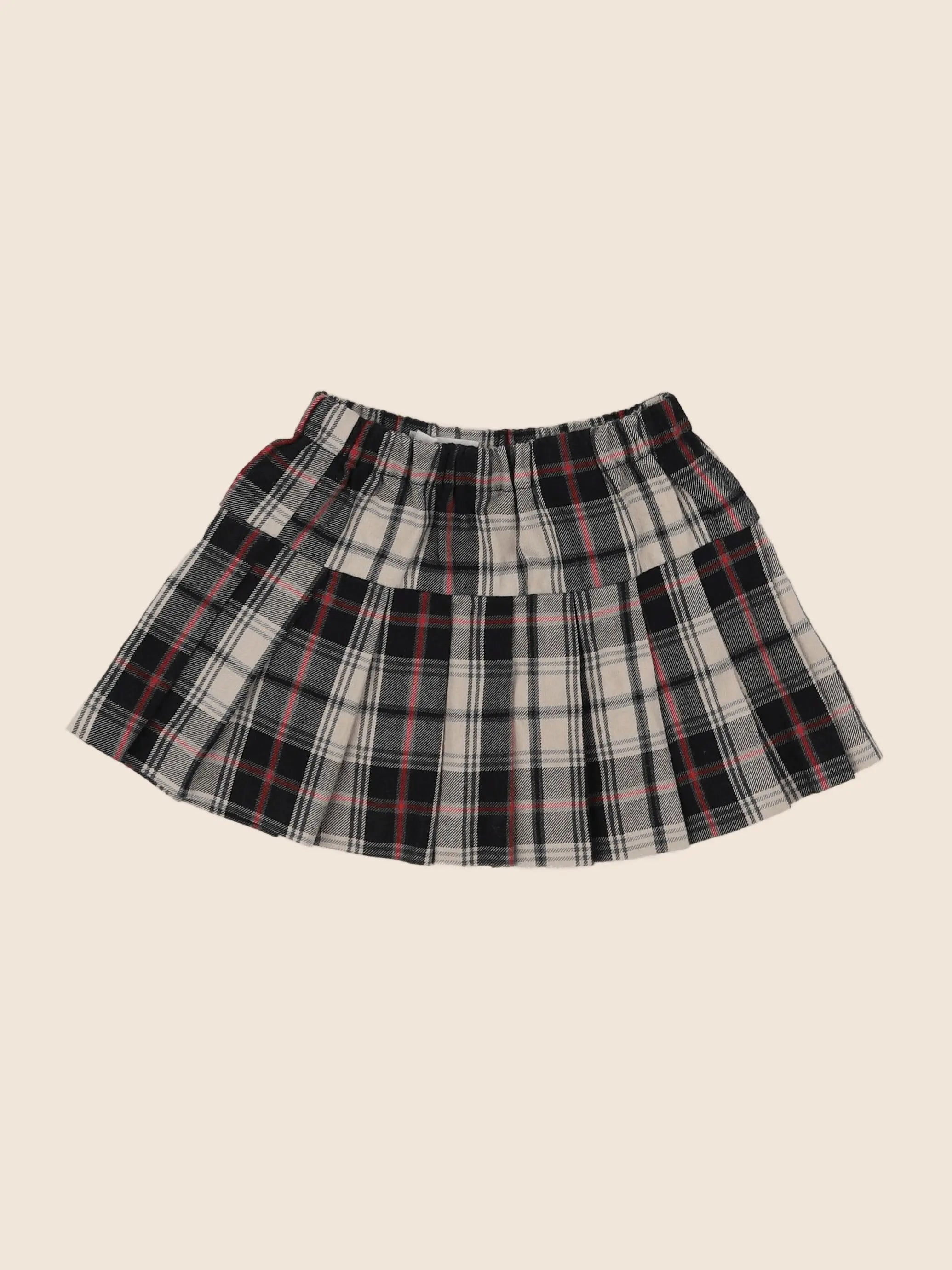 Zara - jupe noir, beige - 12/18 mois