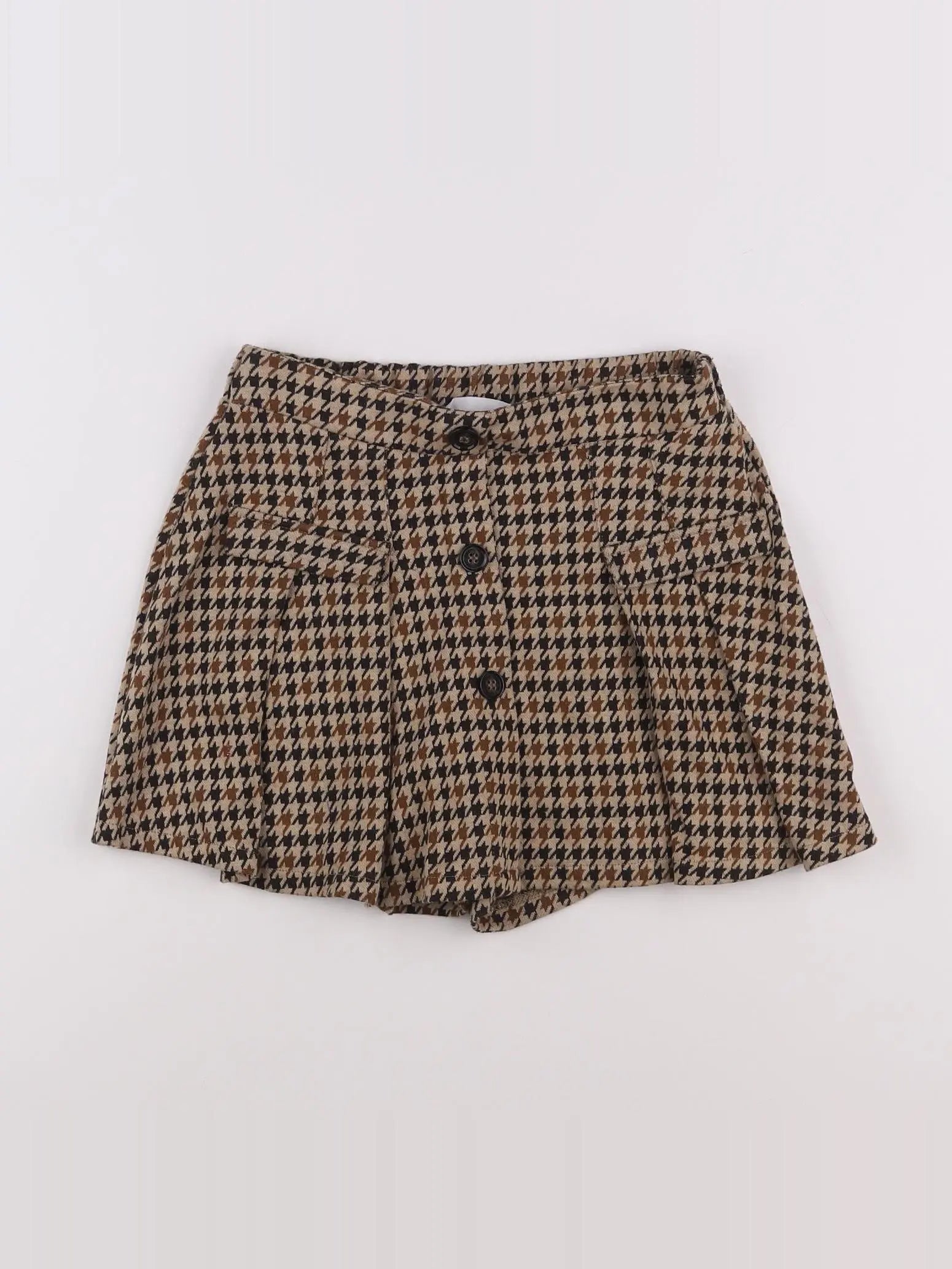 Zara - jupe short marron - 10 ans