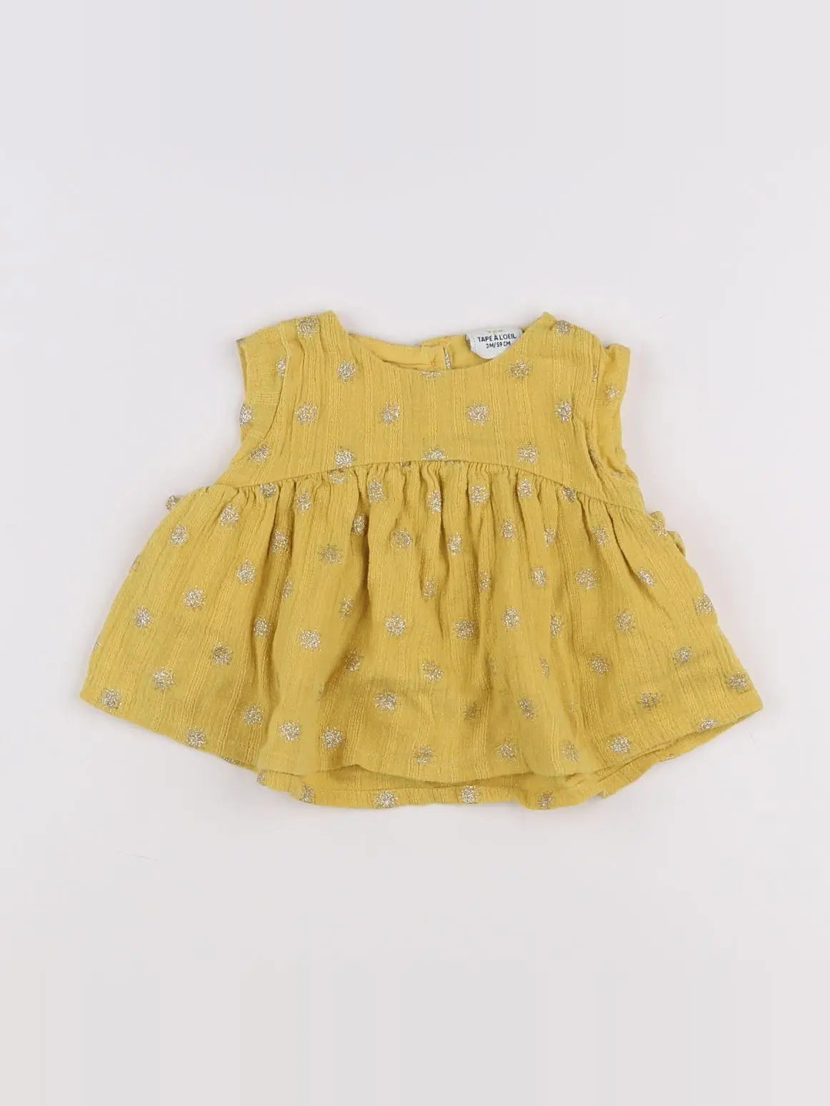 Tape à l'oeil - blouse jaune - 3 mois