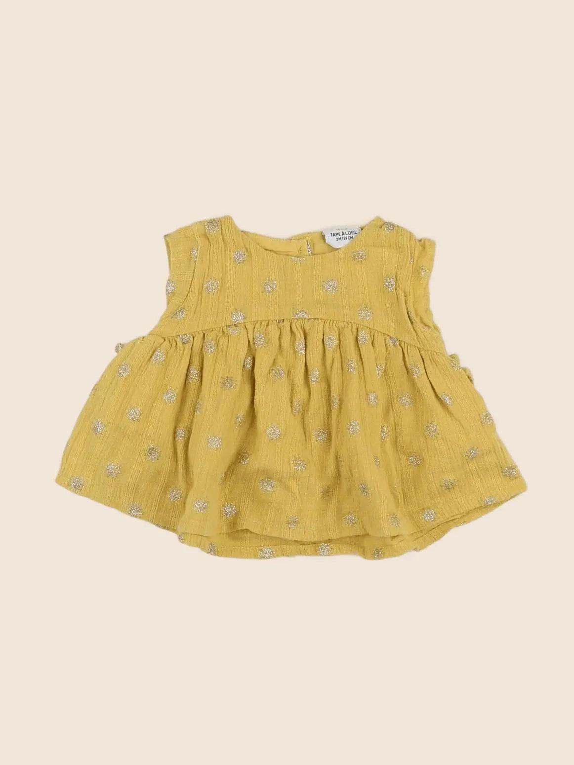 Tape à l'oeil - blouse jaune - 3 mois