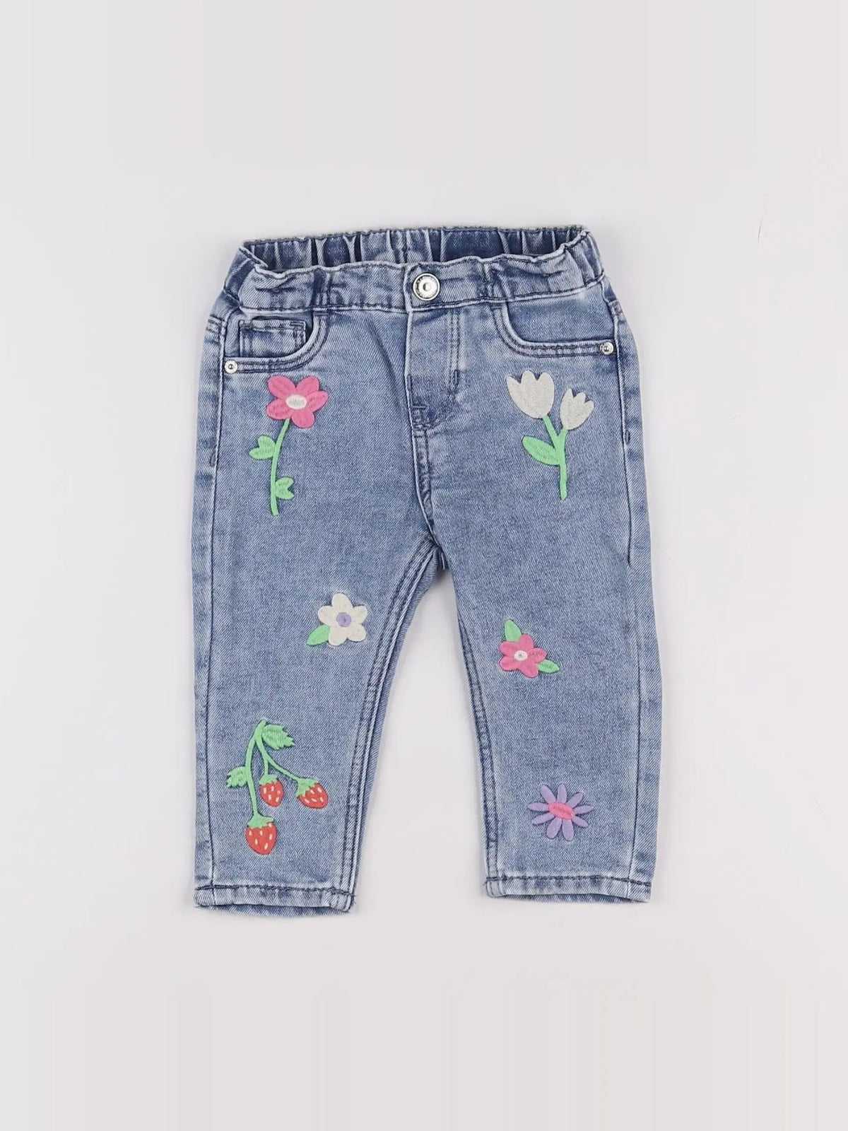 H&M - jean bleu - 6/9 mois