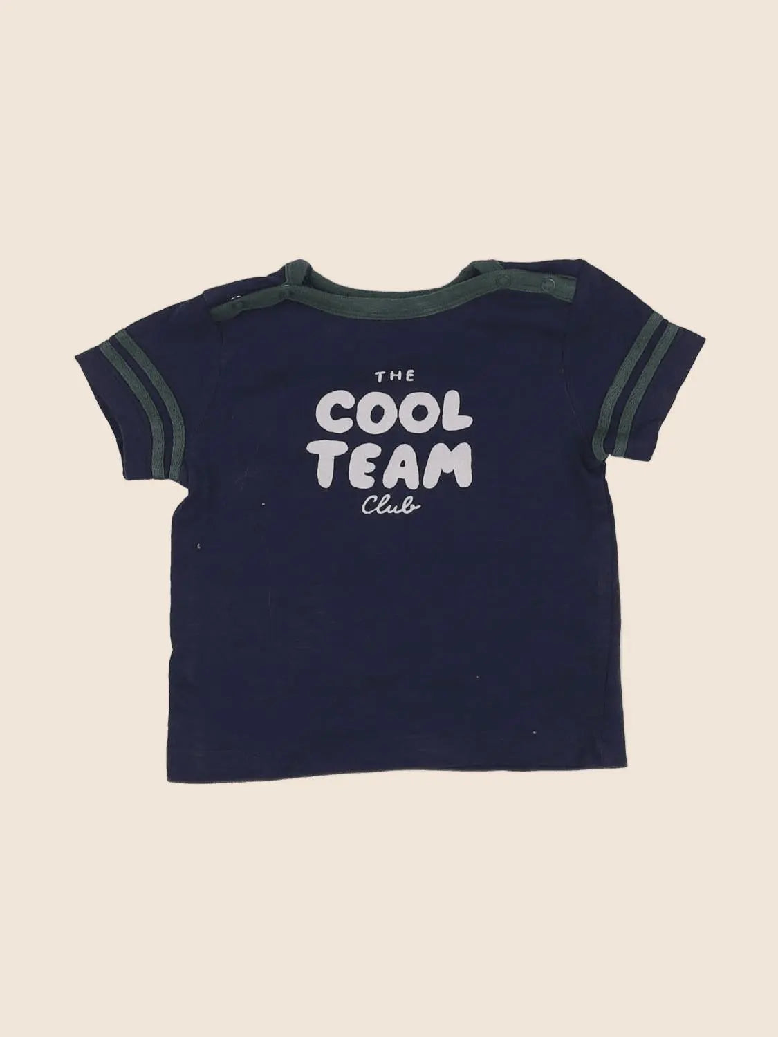 Cyrillus - tee-shirt vert, bleu - 6 mois