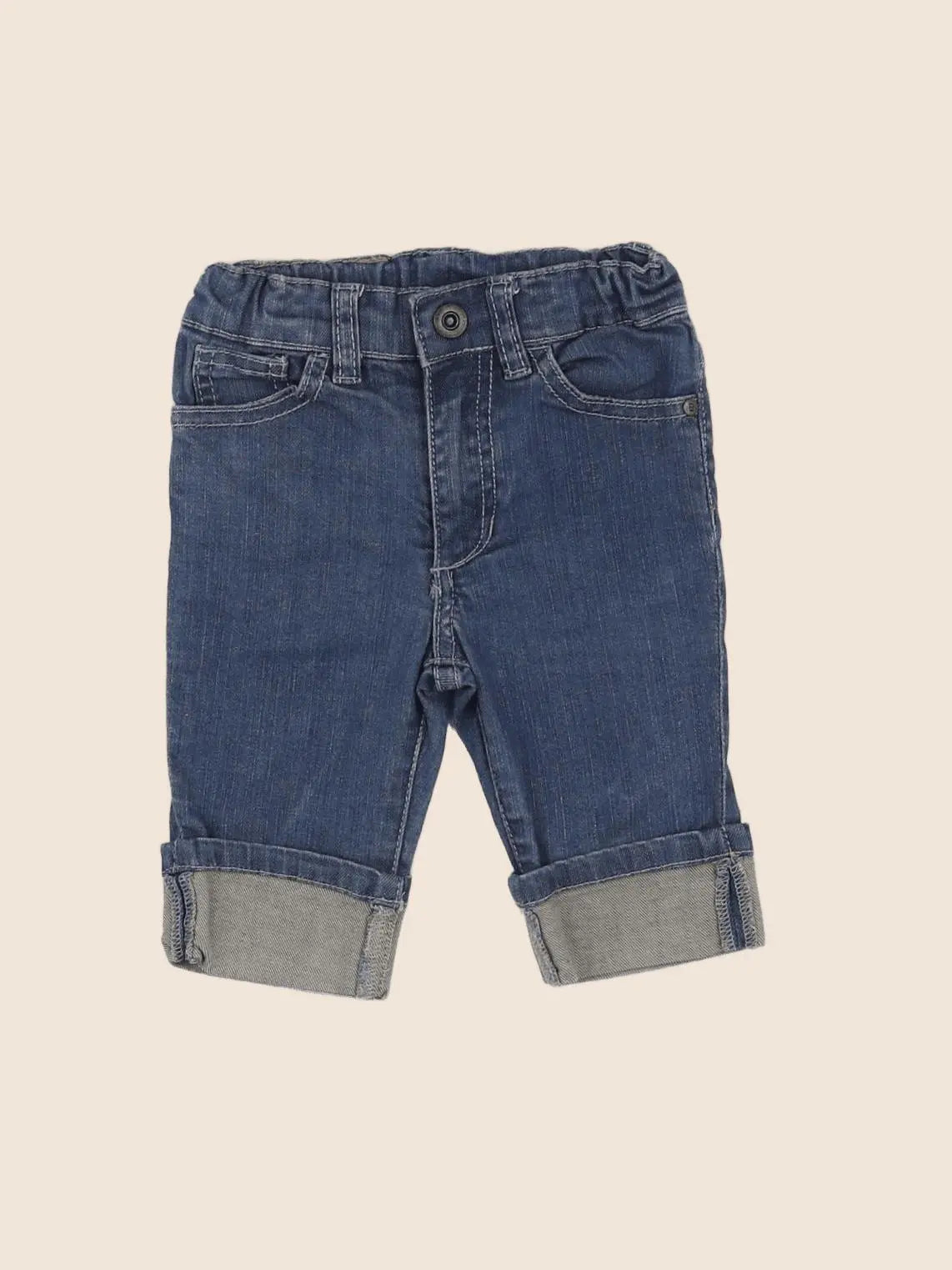 H&M - jean bleu - 3/6 mois