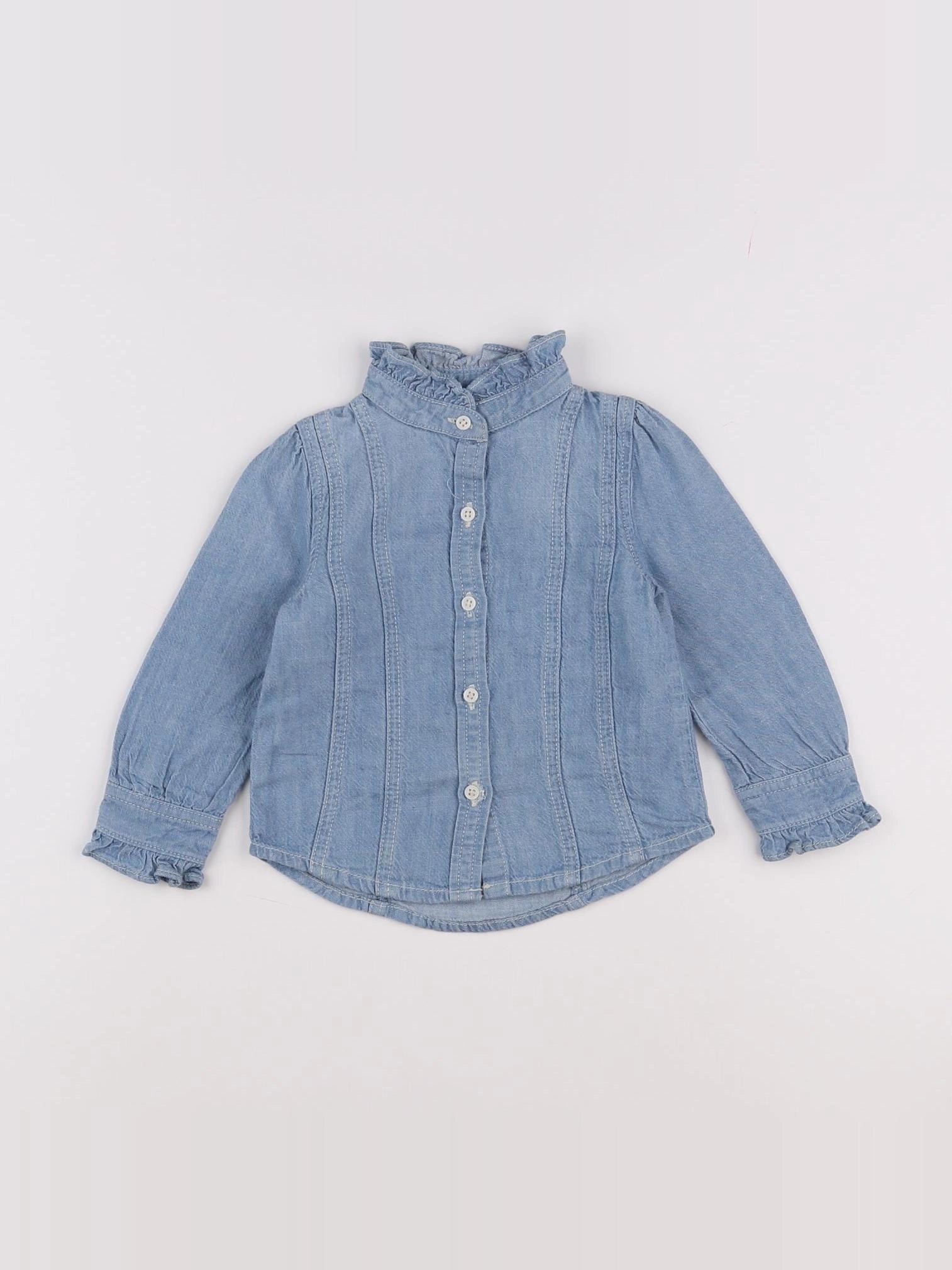 GAP - chemise bleu - 12/18 mois