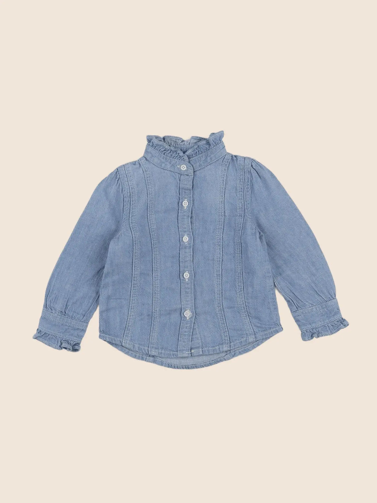 GAP - chemise bleu - 12/18 mois