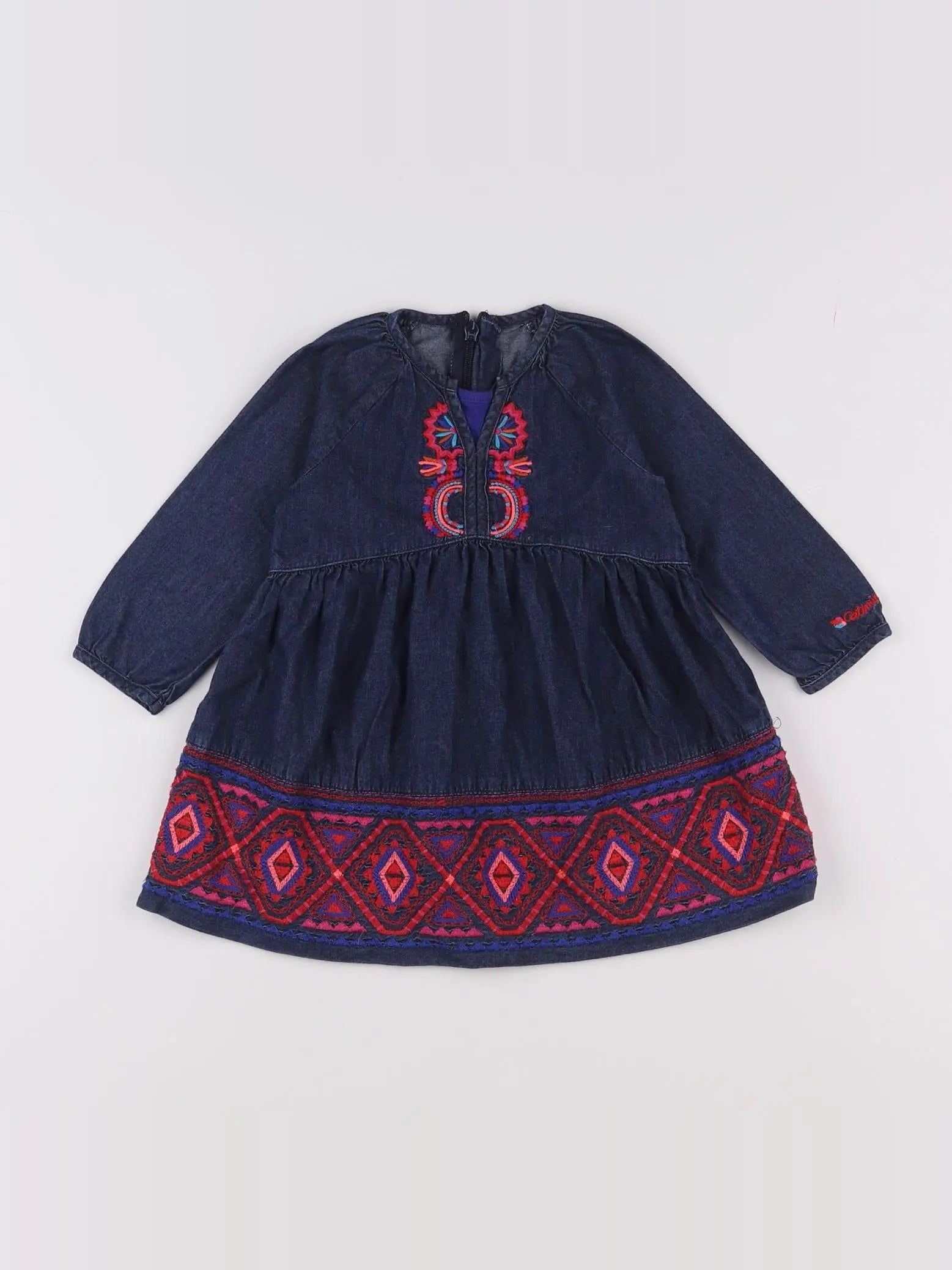 Catimini - robe bleu - 12 mois