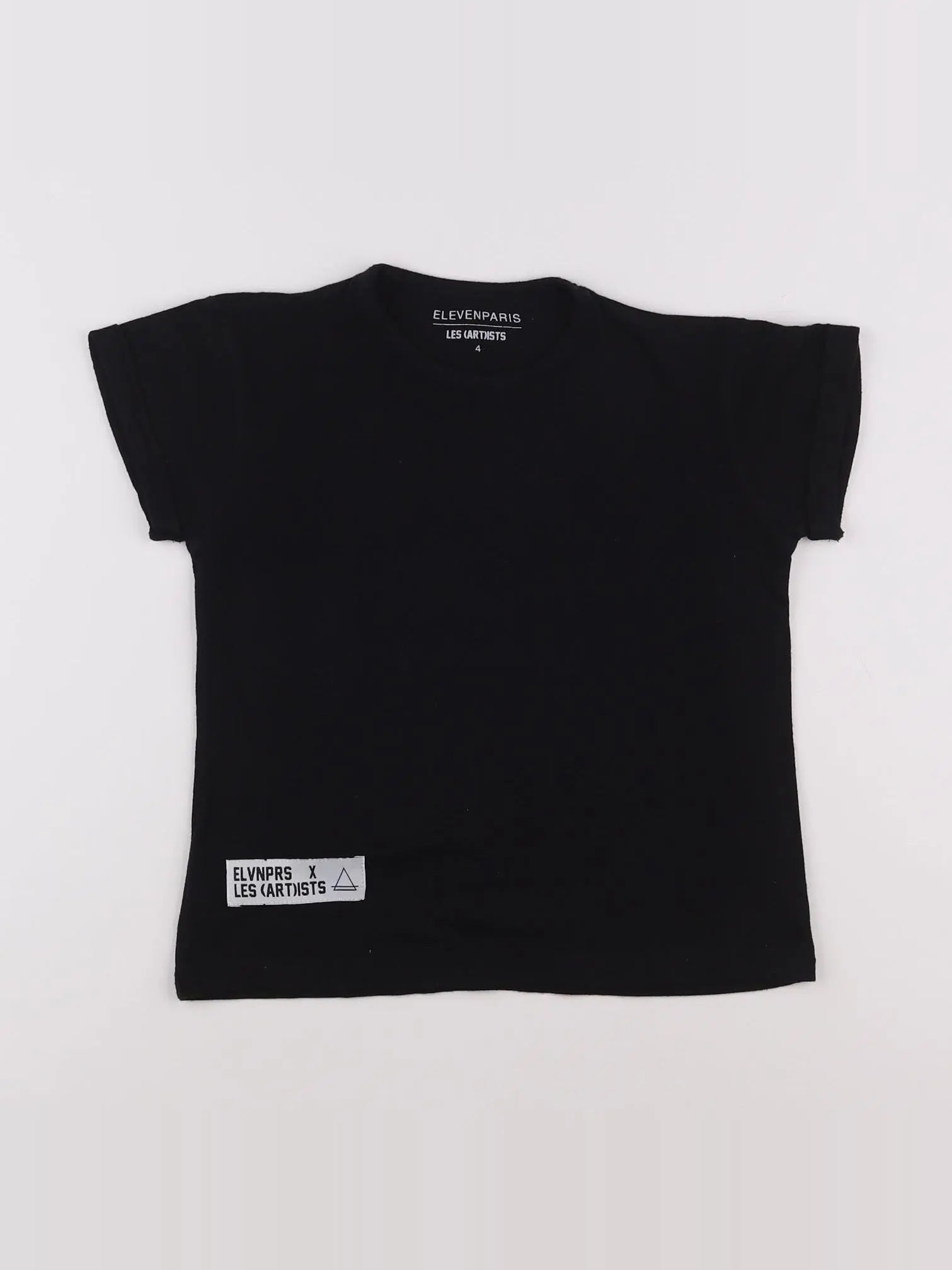 Little Eleven Paris - tee-shirt imprimé au dos noir - 4 ans