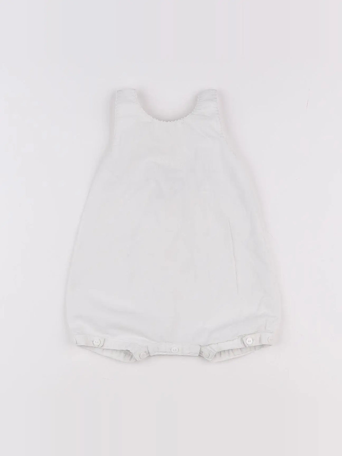 Petit Bateau - salopette blanc - 3 mois