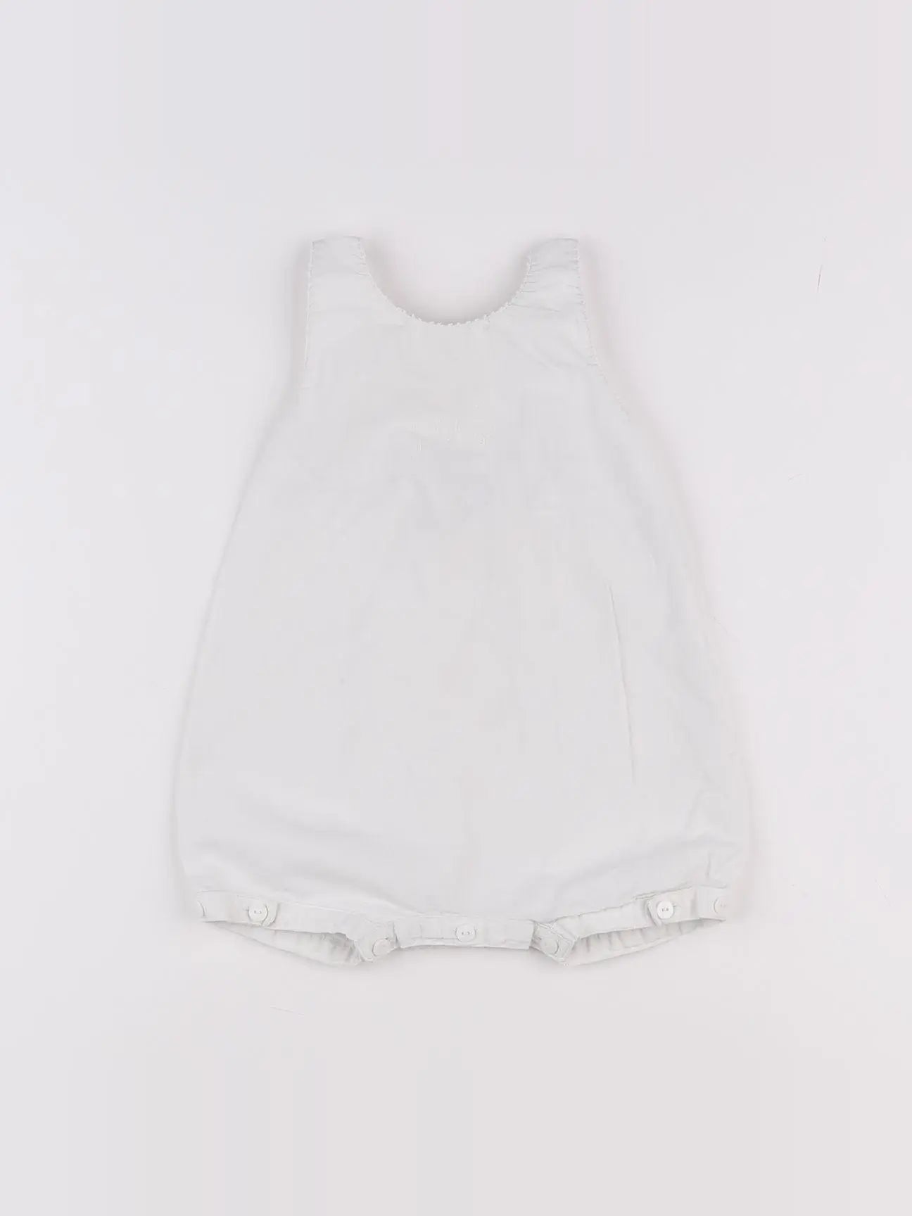 Petit Bateau - salopette blanc - 3 mois