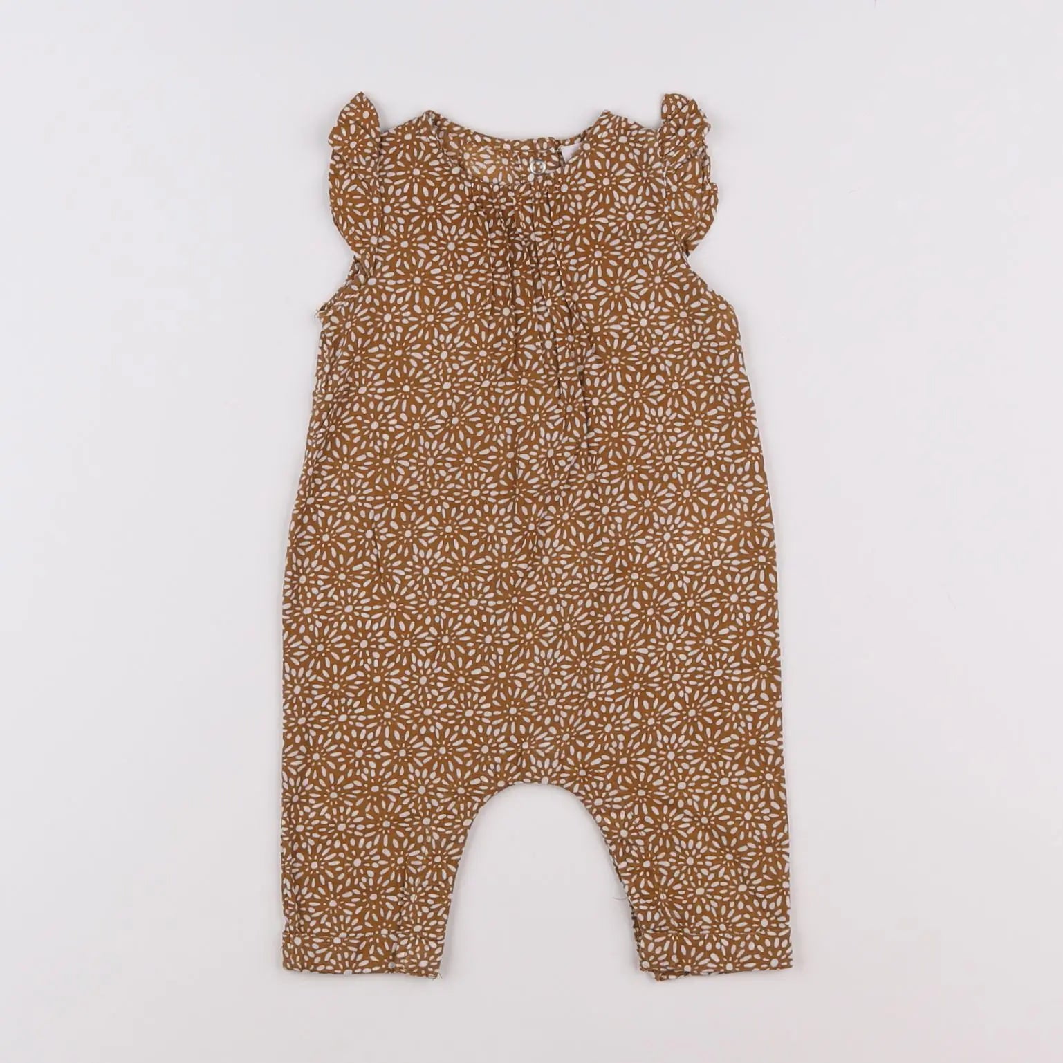 Vertbaudet - combinaison marron - 3 mois