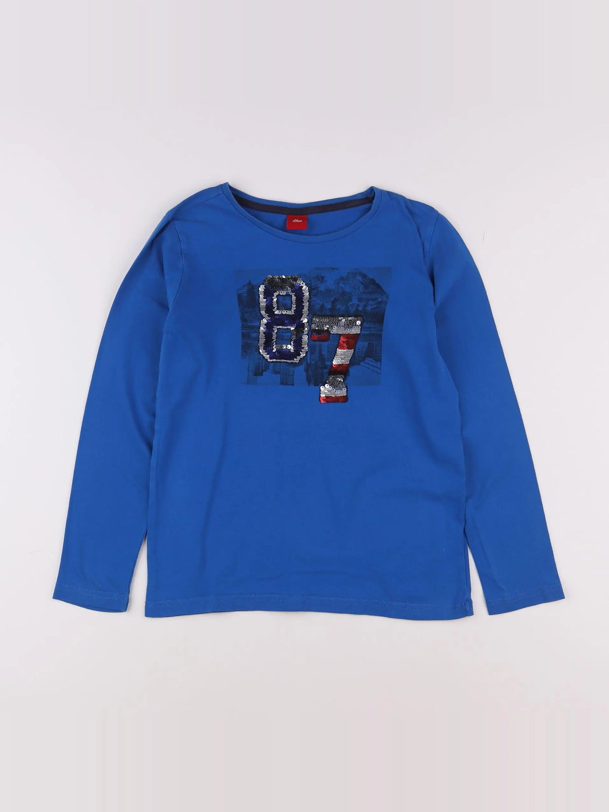 s.Oliver - tee-shirt bleu - 10 ans