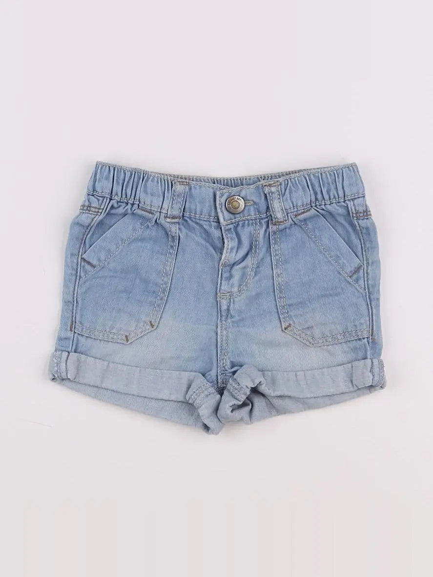 Tape à l'oeil - short bleu - 9 mois