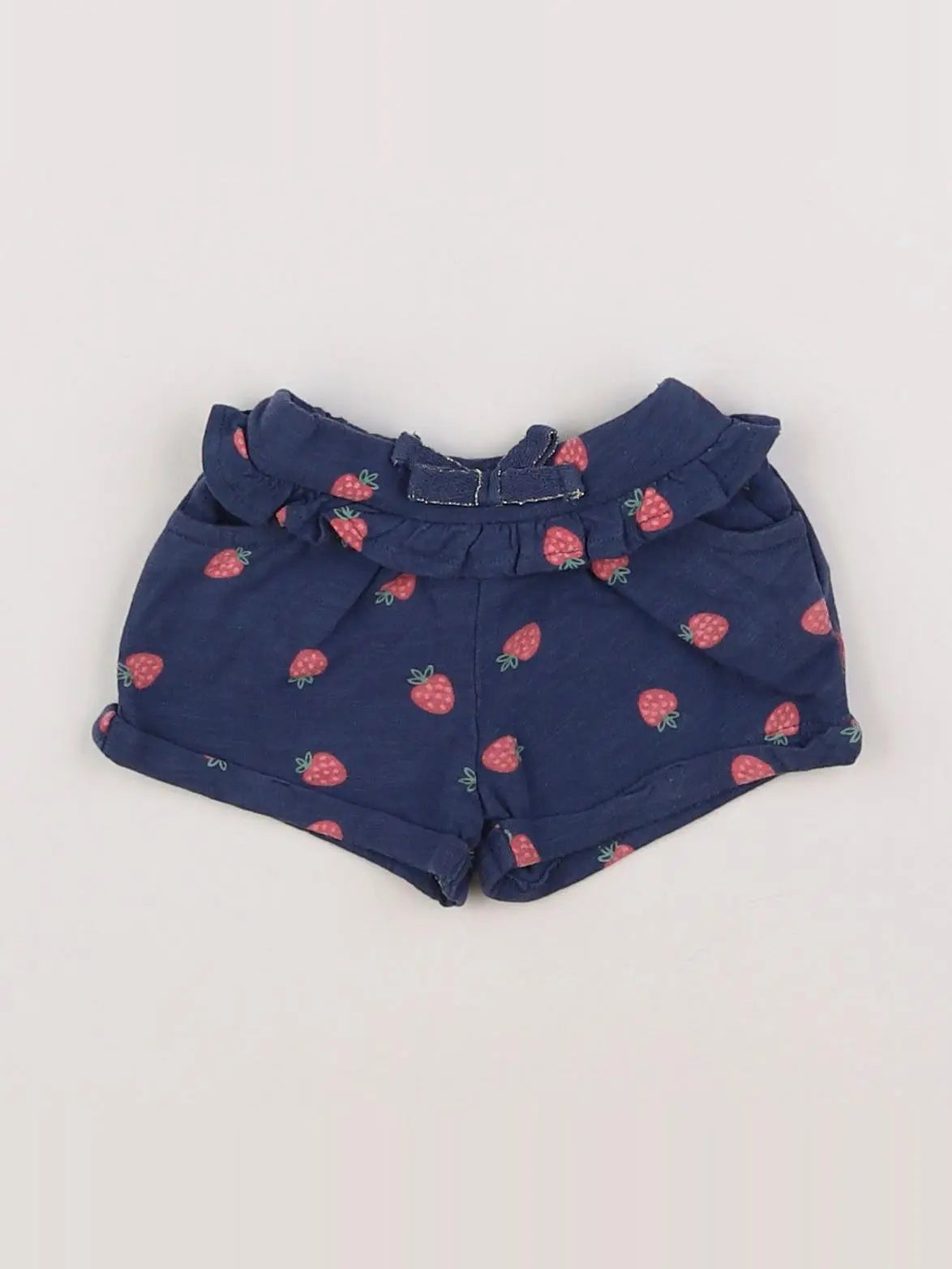 Tape à l'oeil - short bleu, rose - 1 mois