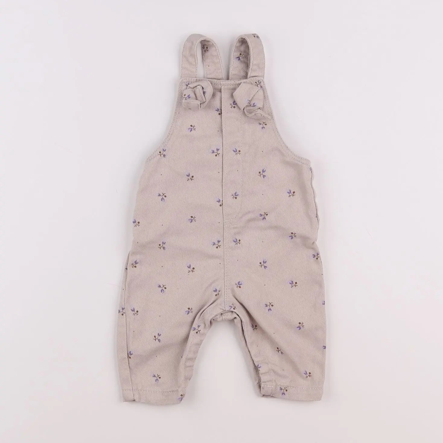 Vertbaudet - salopette beige - 3 mois