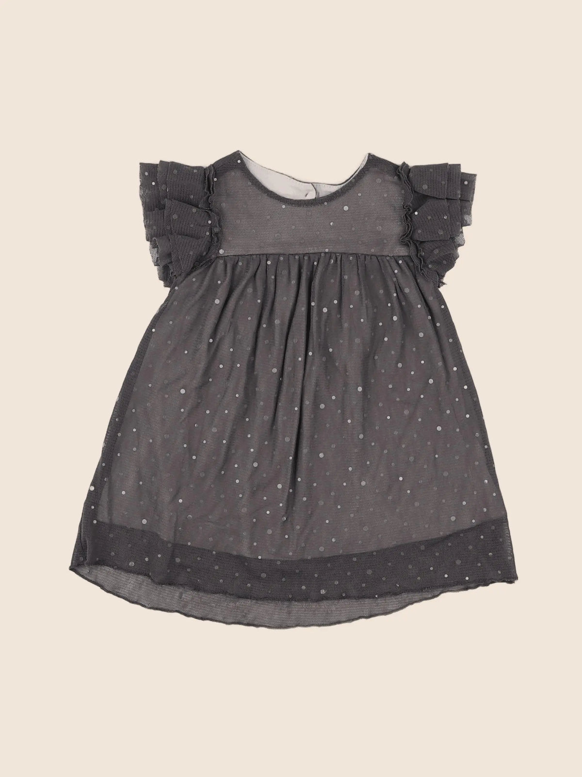 Zara - robe gris - 6/9 mois