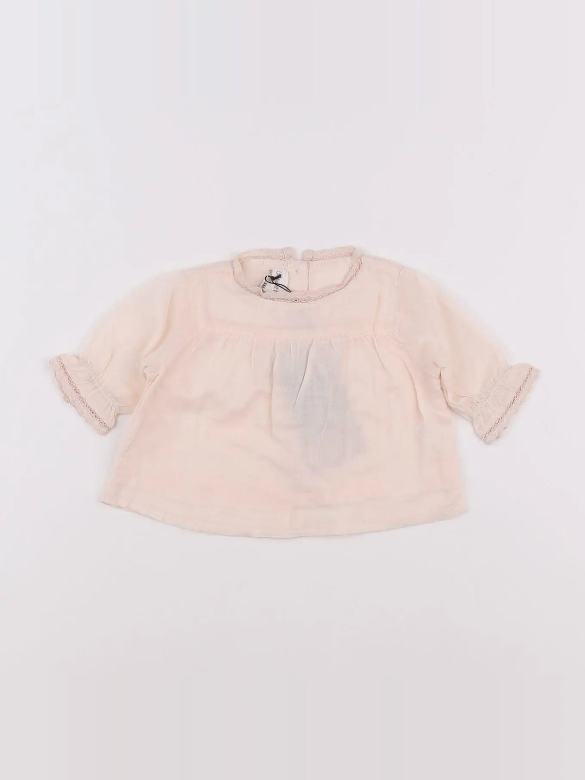 Arsène et les pipelettes - blouse rose - 3 mois