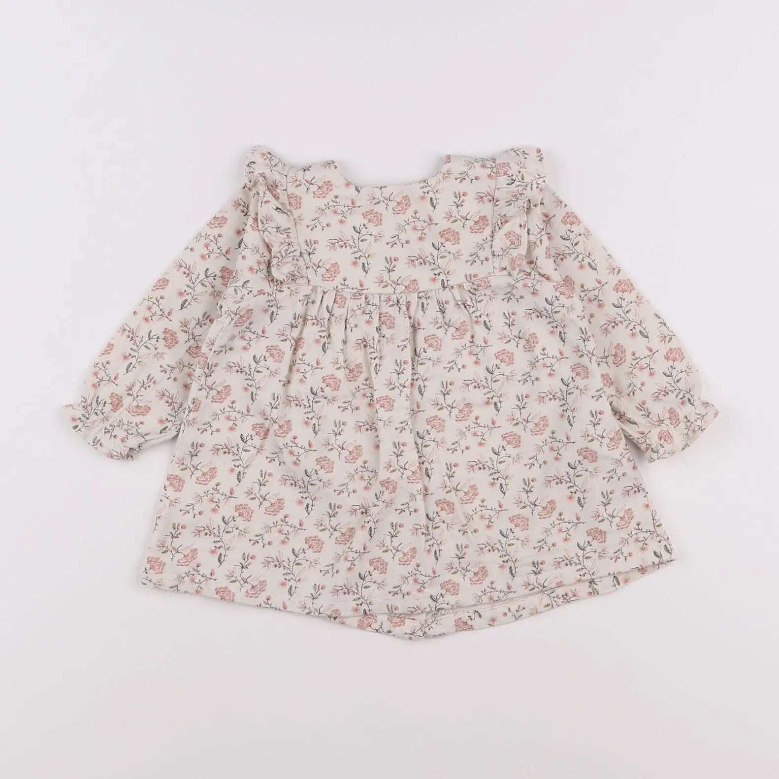 Vertbaudet - robe beige - 6 mois