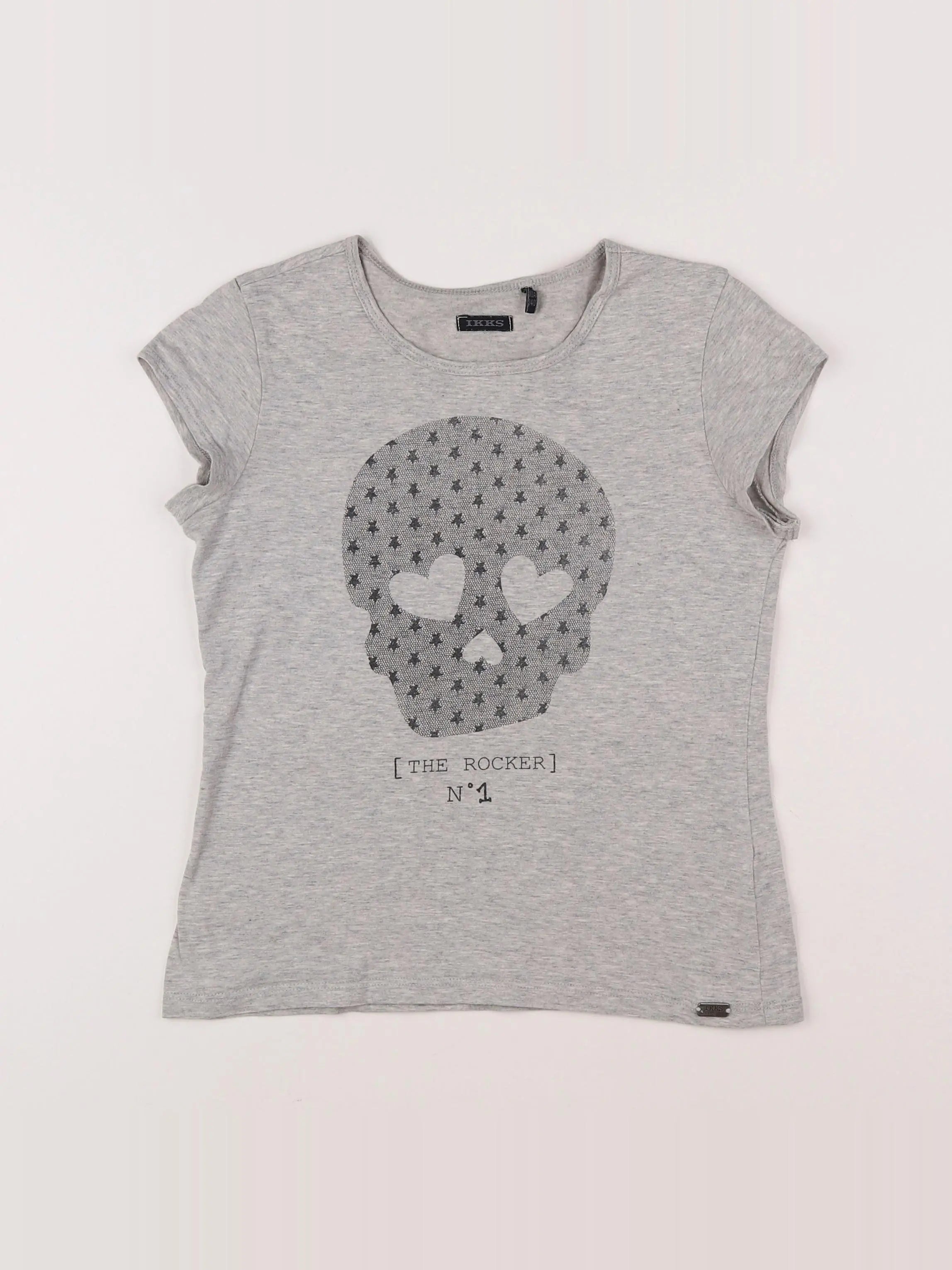 IKKS - tee-shirt gris - 10 ans