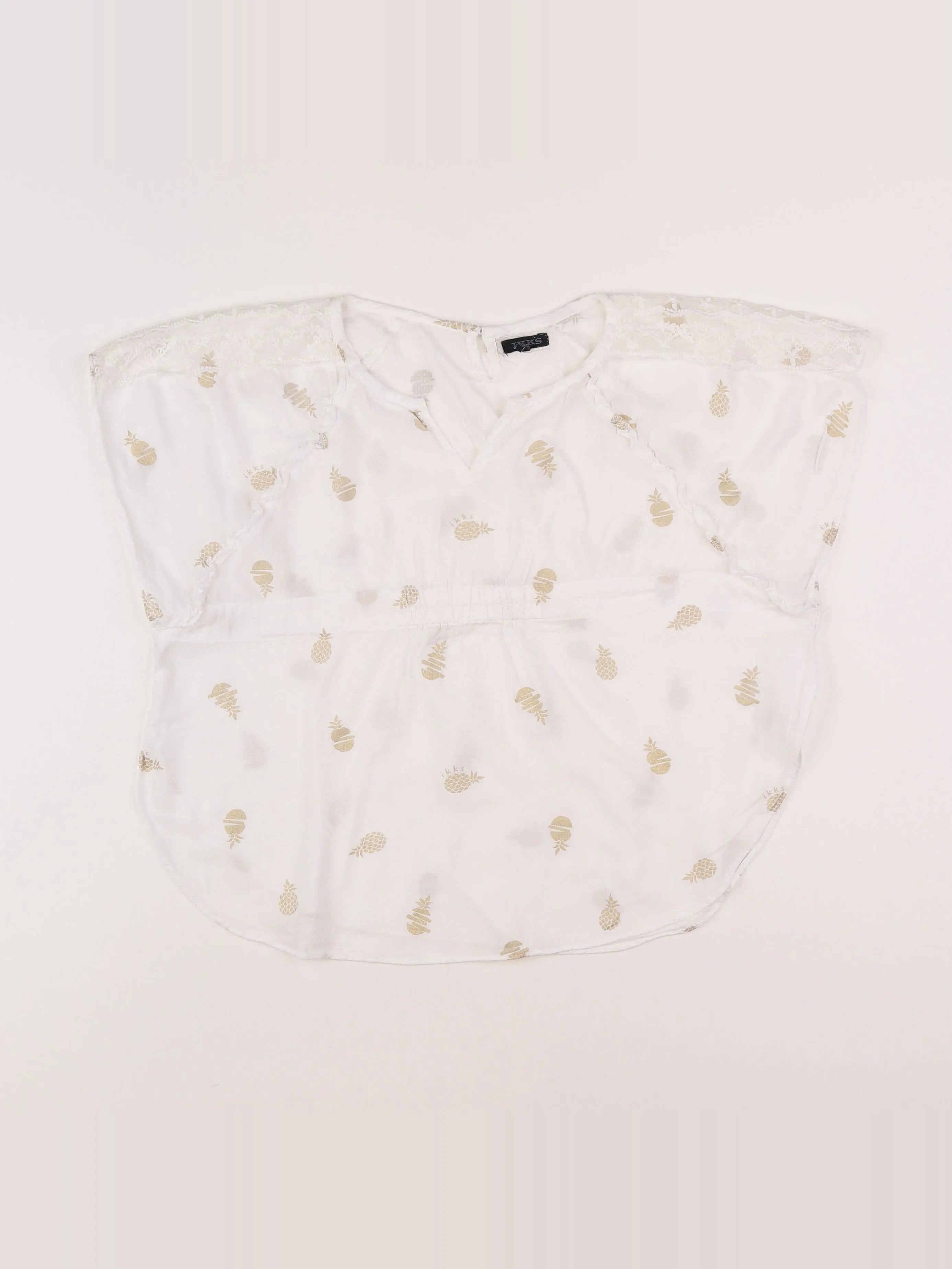 IKKS - blouse blanc - 8 ans