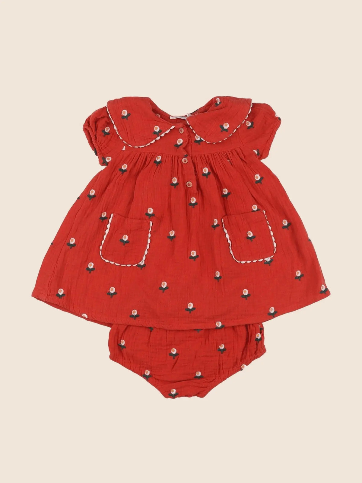 Boutchou - robe rouge - 9 mois