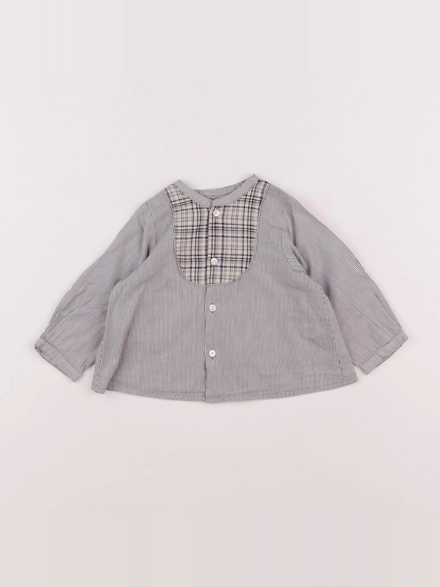 Bonpoint - blouse gris - 6 mois