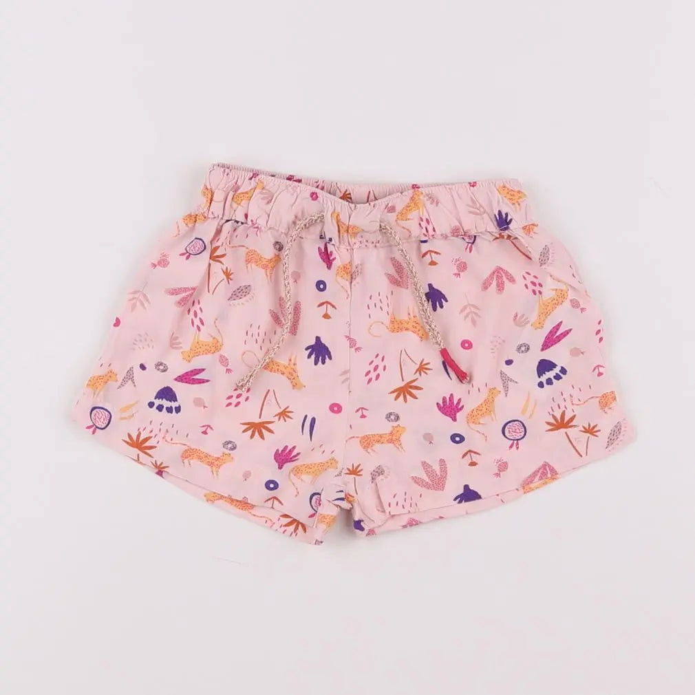 Vertbaudet - short rose - 6 mois