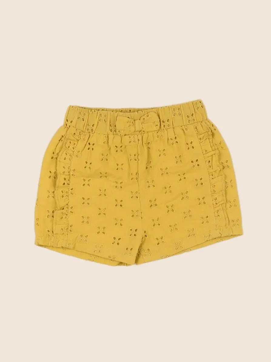 Vertbaudet - short jaune - 6 mois
