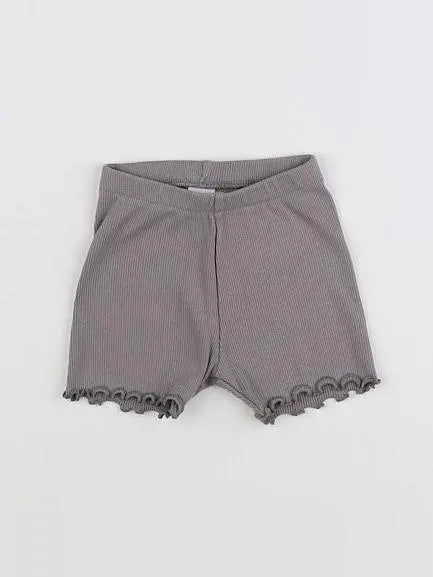 H&M - short gris - 6/9 mois