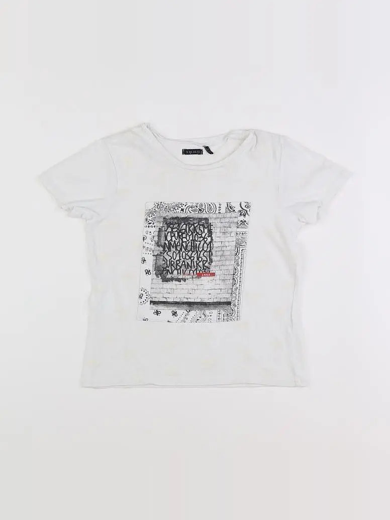 IKKS - tee-shirt blanc, noir - 6 ans